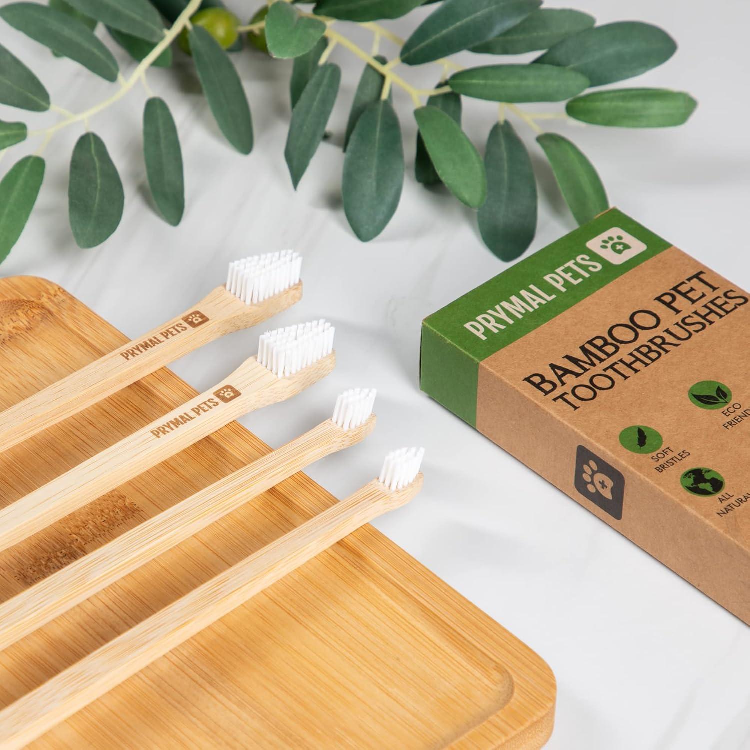 Cepillo de Dientes para Perros y Gatos Prymal - Paquete de 4