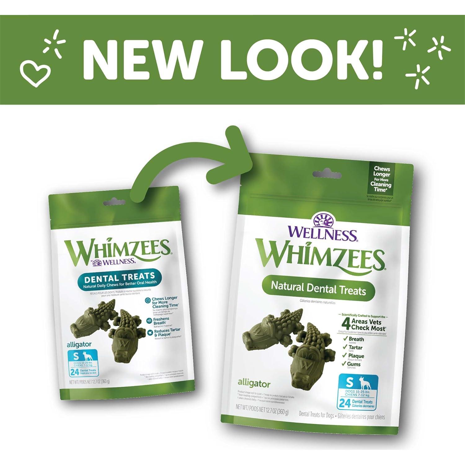 Golosinas Dentales para Perros Wellness WHIMZEES Cocodrilo 24 Unidades