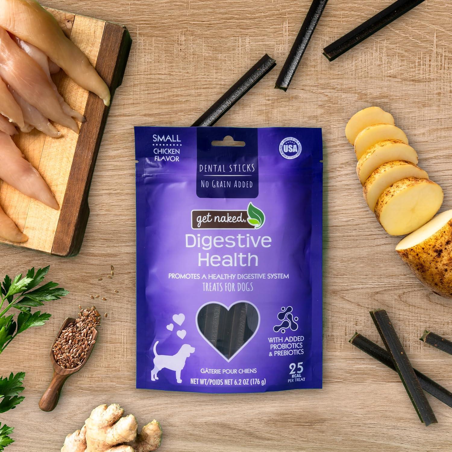 Get Naked Palitos Masticables Digestivos 175g - Perros Pequeños