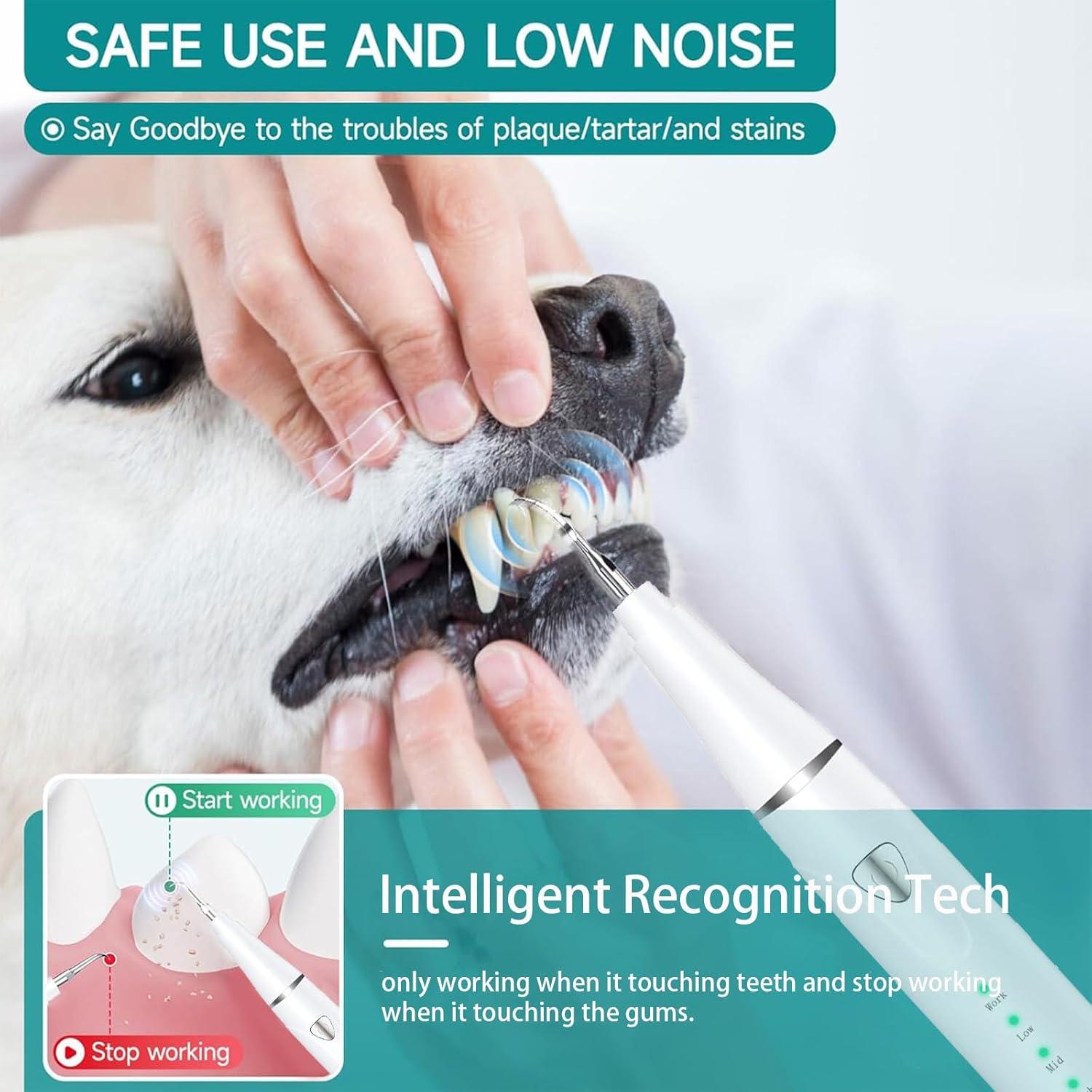 Kit de Limpieza Dental Ultrasónico para Perros Psytpusa - 9 Piezas