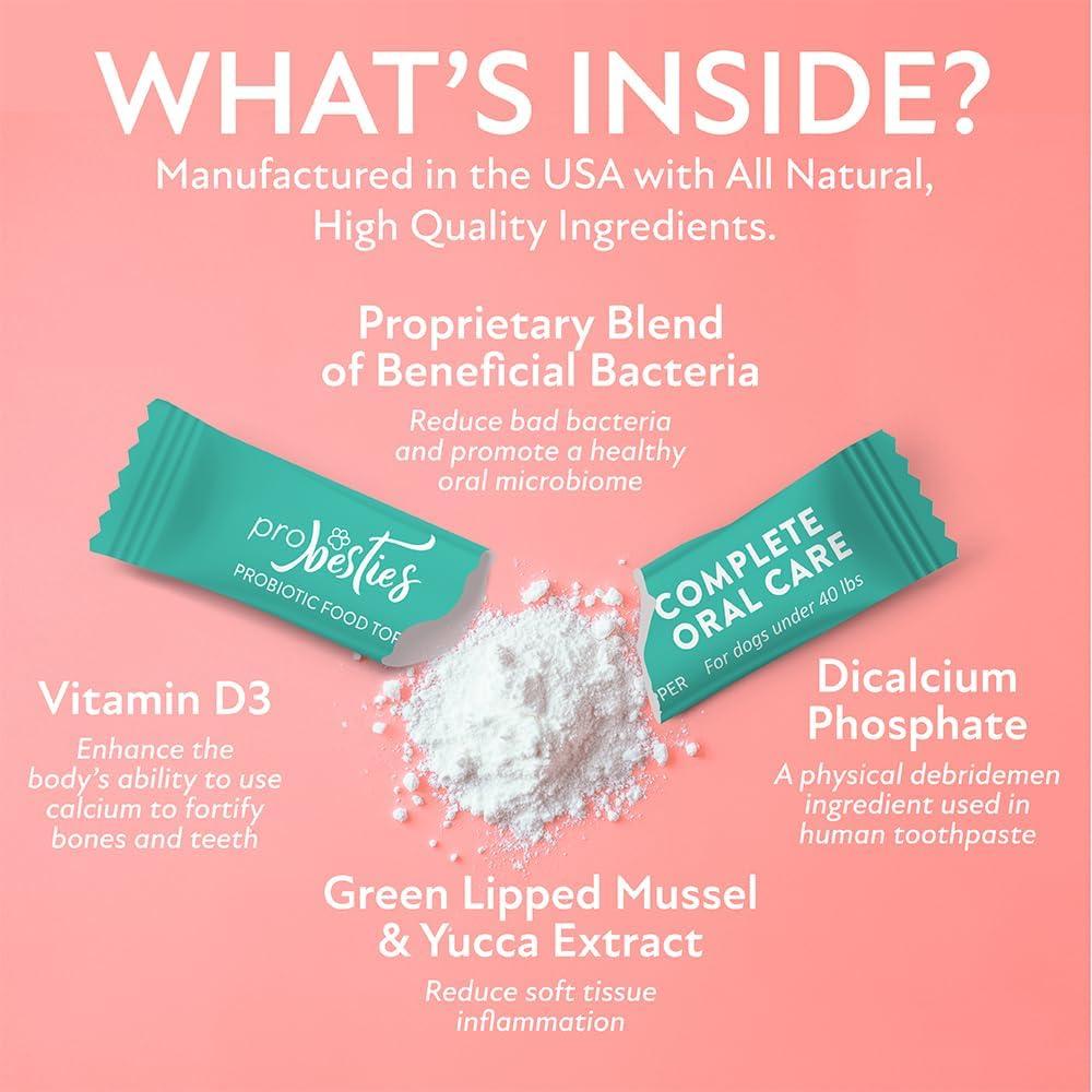 ProBesties Cuidado Oral Completo para Perros 30g - Eliminador Mal Aliento