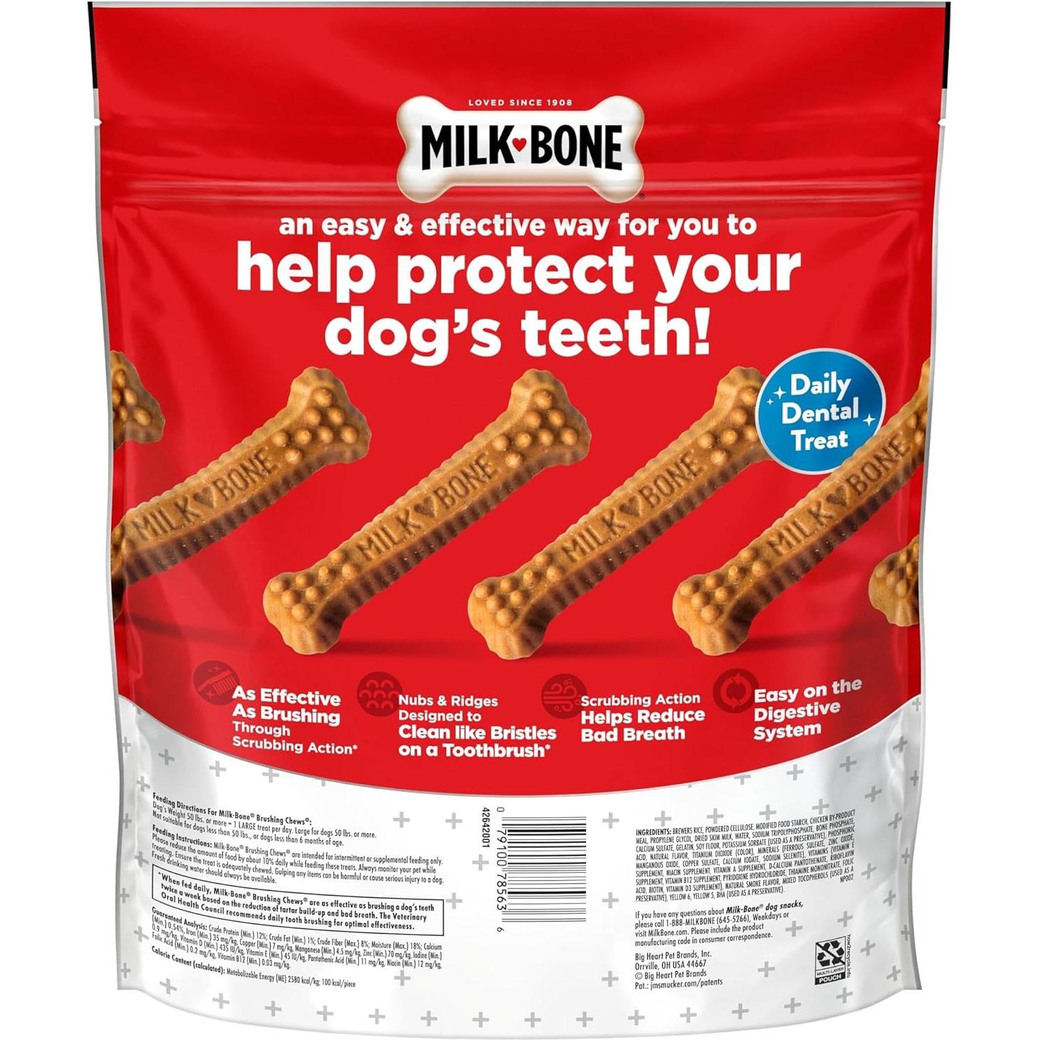 Golosinas dentales para perros Milk-Bone sabor pollo 957g