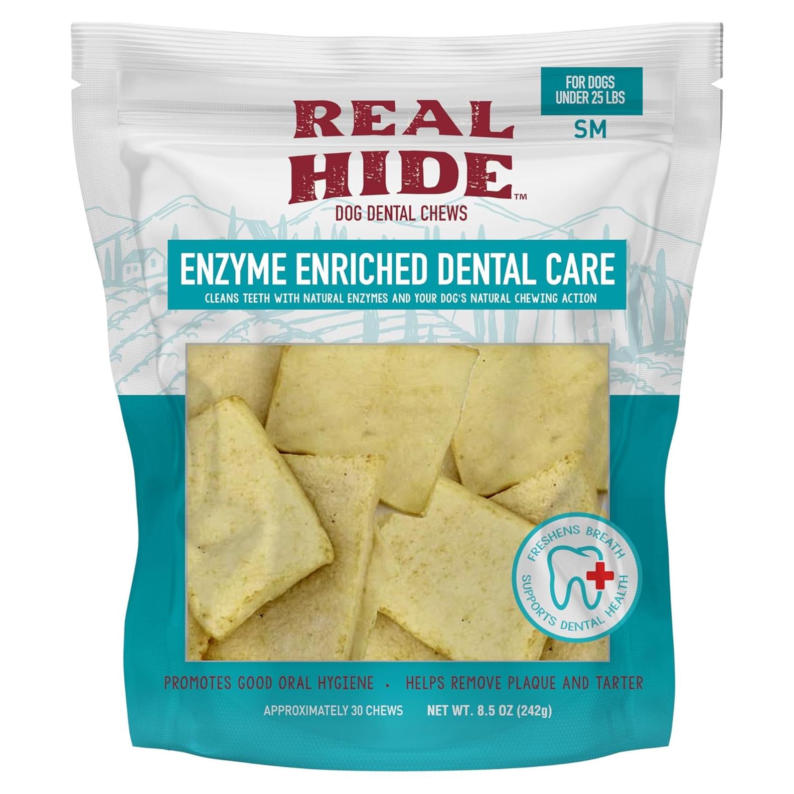Masticables Dentales Enriquecidos con Enzimas Real Hide 240 g
