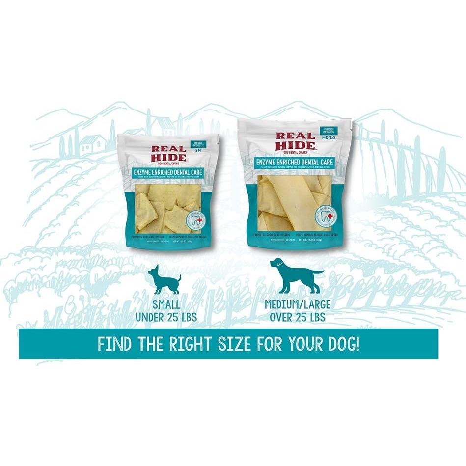 Masticables Dentales Enriquecidos con Enzimas Real Hide 240 g
