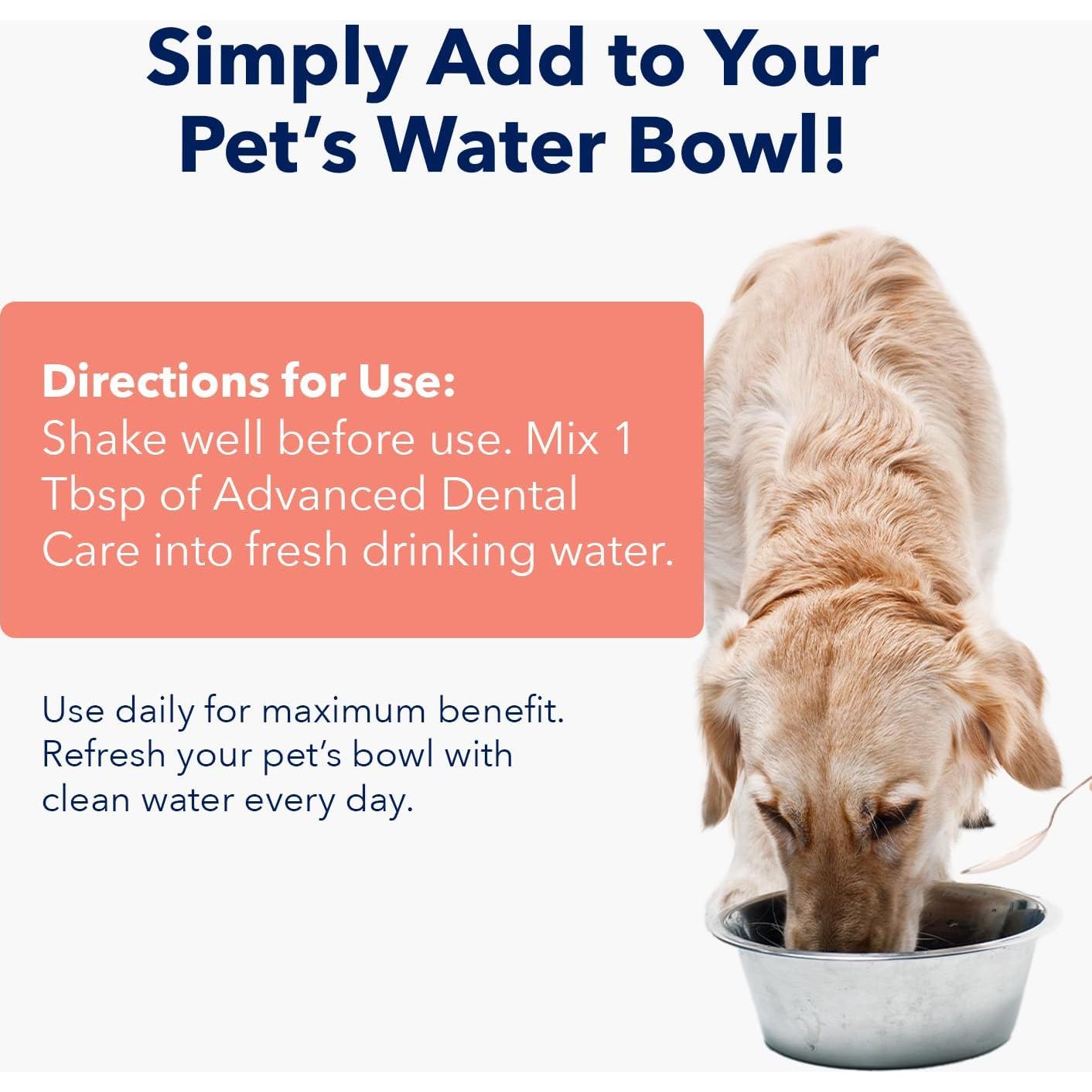 Aditivo de Agua Vets Preferred para Perros - Enjuague Bucal Menta