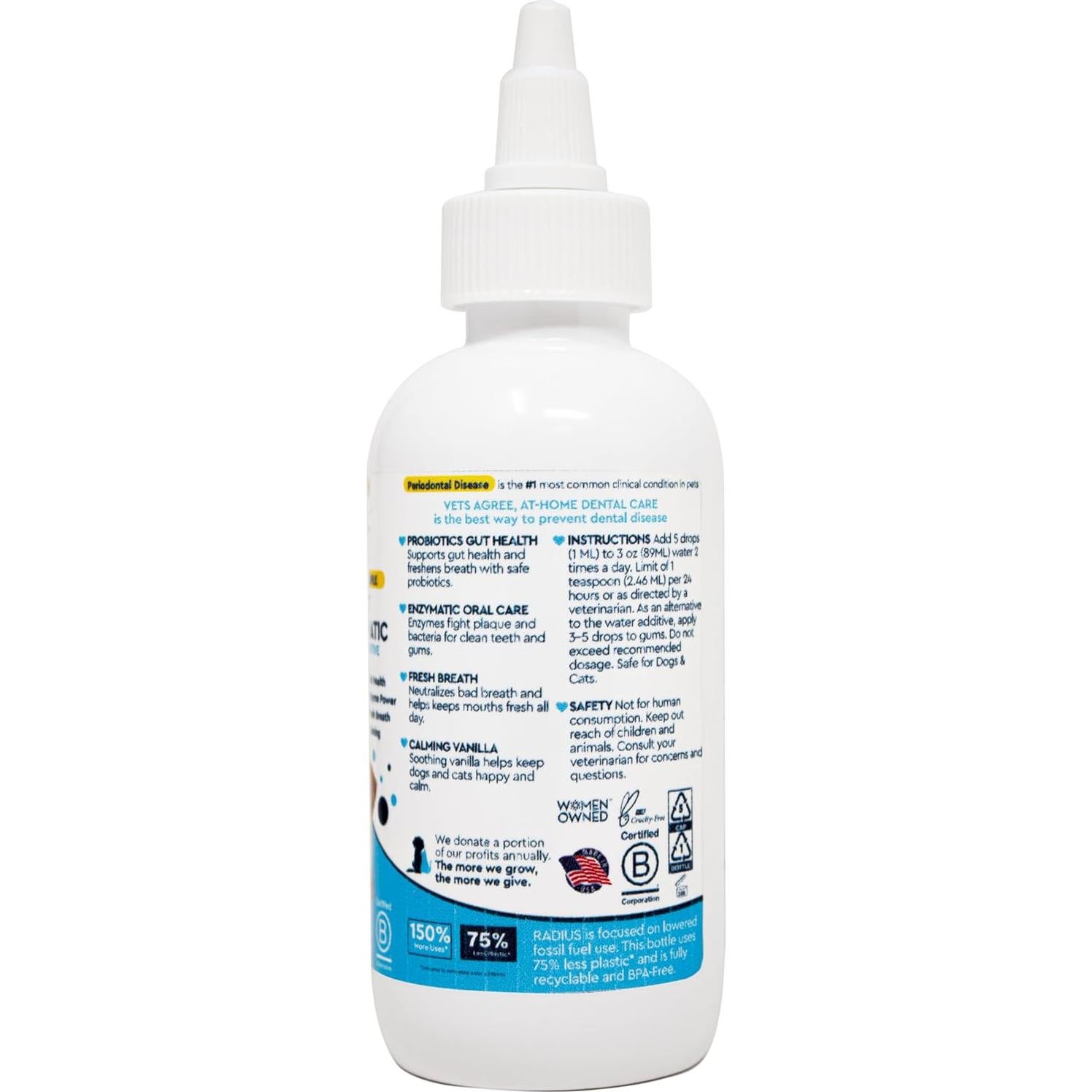 Aditivo Dental Probiotico RADIUS OralPro+ 113.4 g para Mascotas