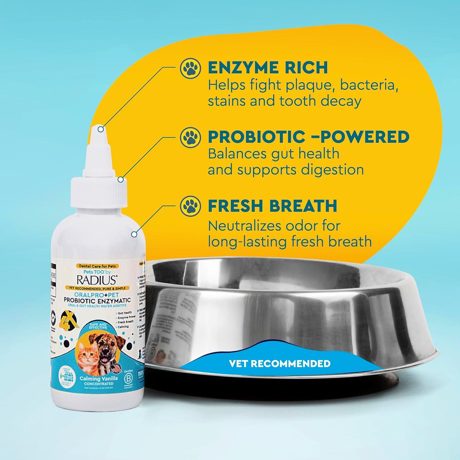 Aditivo Dental Probiotico RADIUS OralPro+ 113.4 g para Mascotas