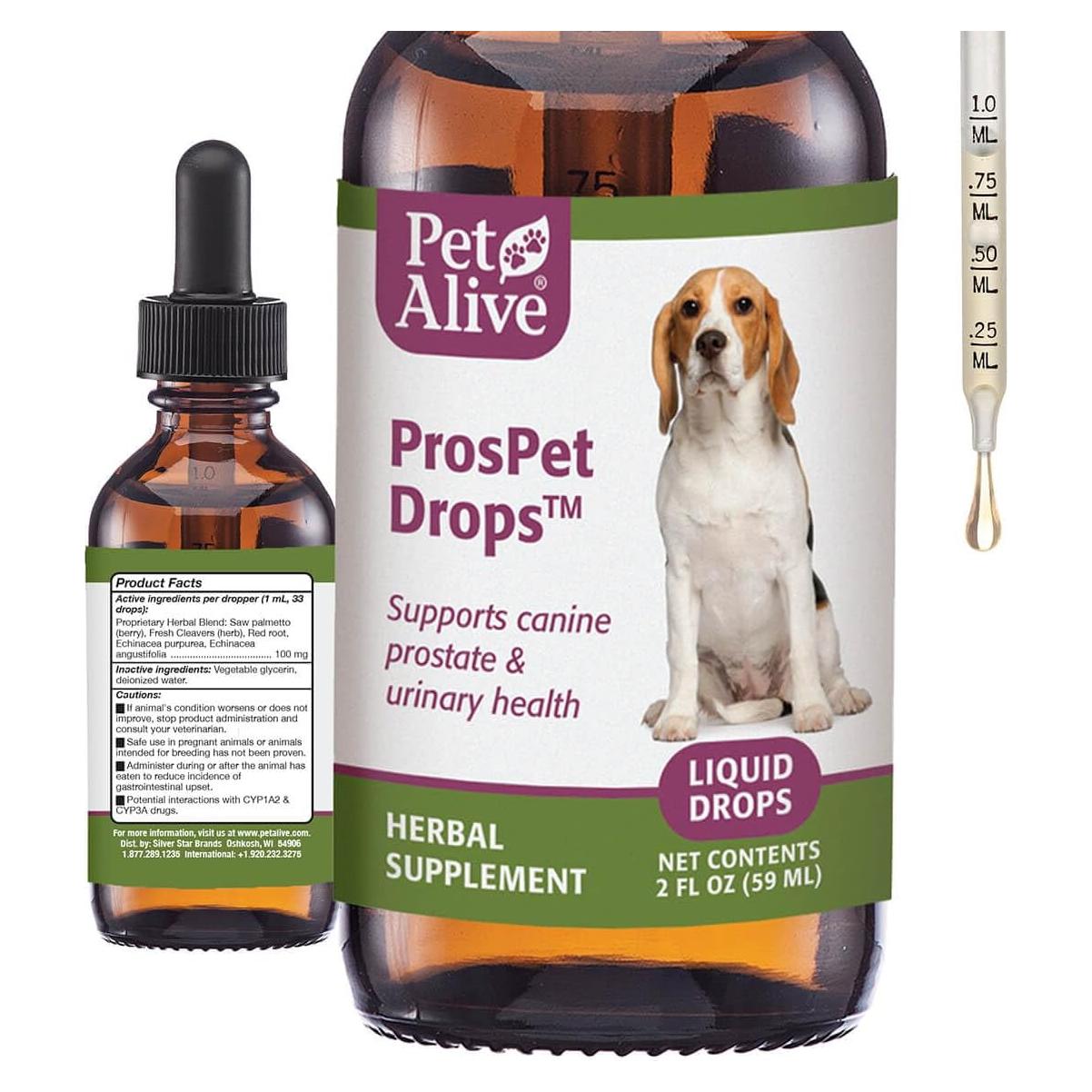 Gotas ProsPet PetAlive para Salud Prostática de Perros 60ml