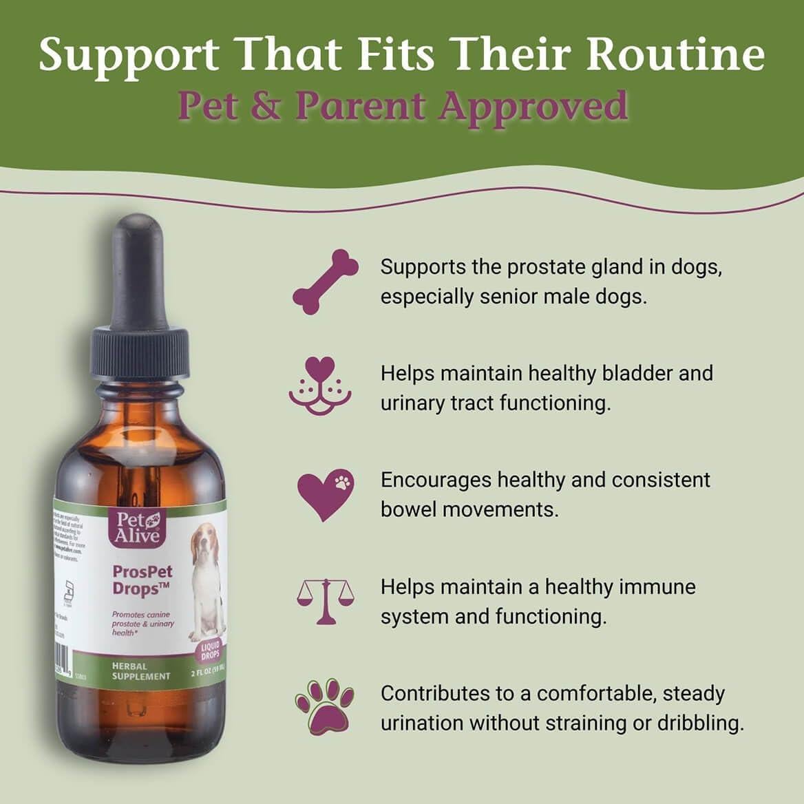 Gotas ProsPet PetAlive para Salud Prostática de Perros 60ml