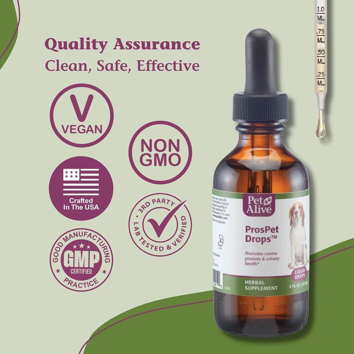 Gotas ProsPet PetAlive para Salud Prostática de Perros 60ml