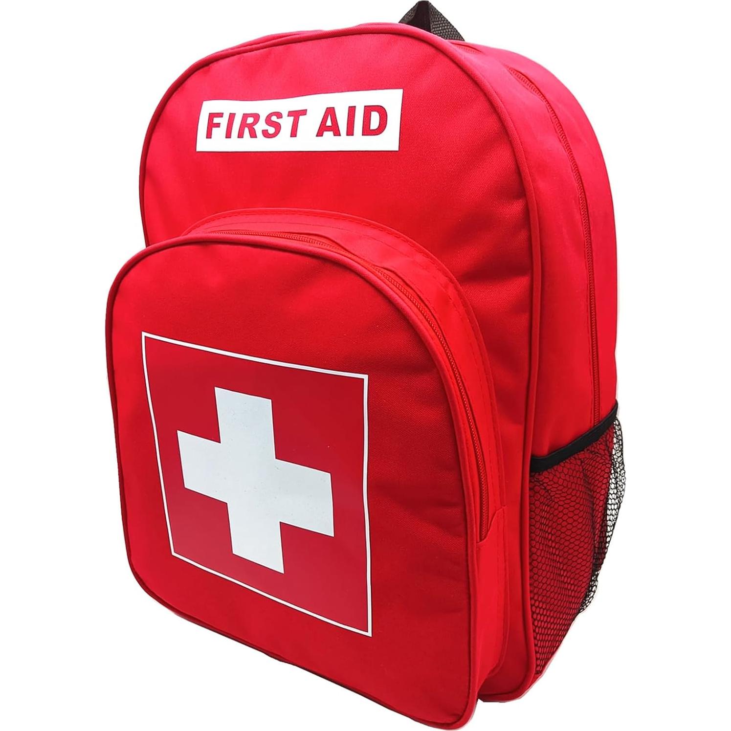 Mochila de Primeros Auxilios Vacía Jipemtra Roja 40x30x15 cm