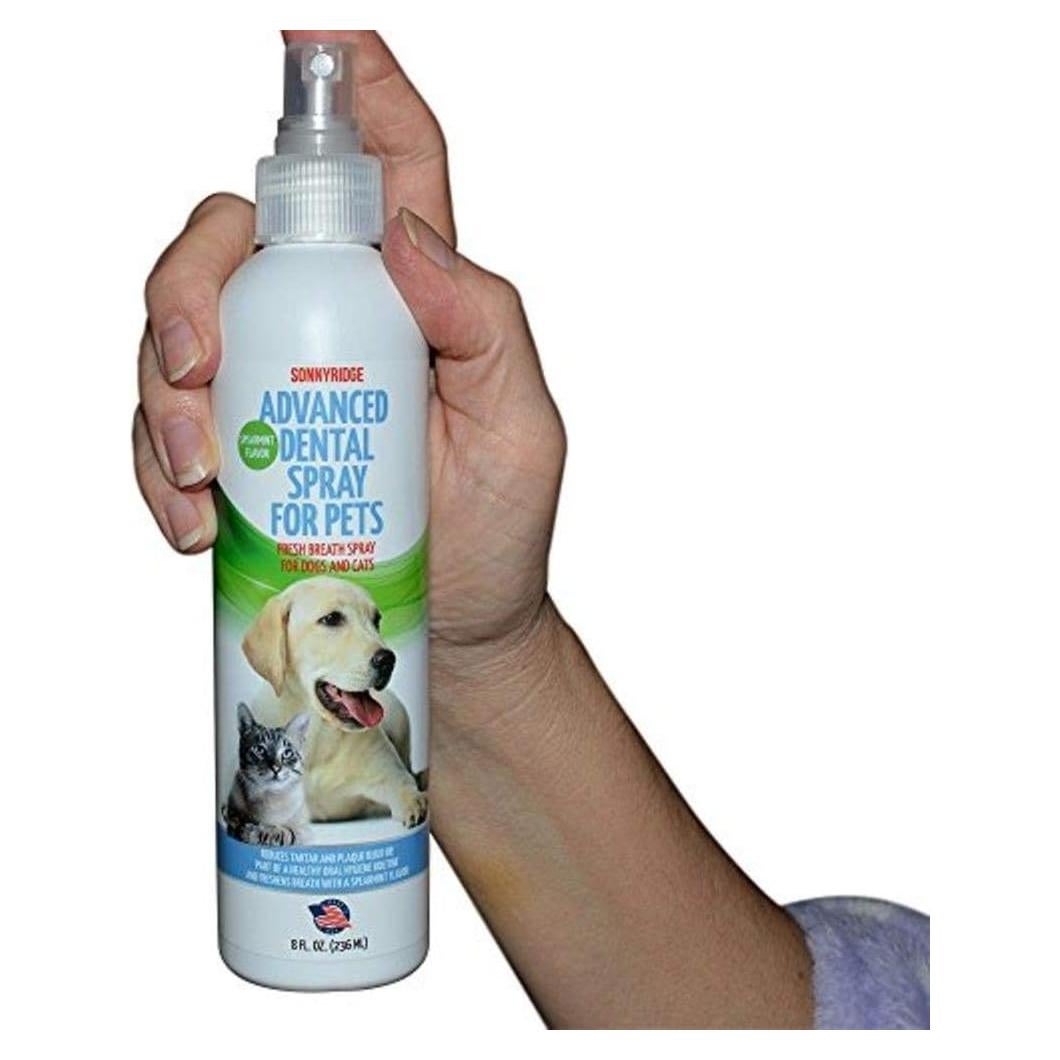 Spray Dental Sonnyridge para Perros y Gatos 226.8 ml - Elimina Sarro y Refresca Aliento