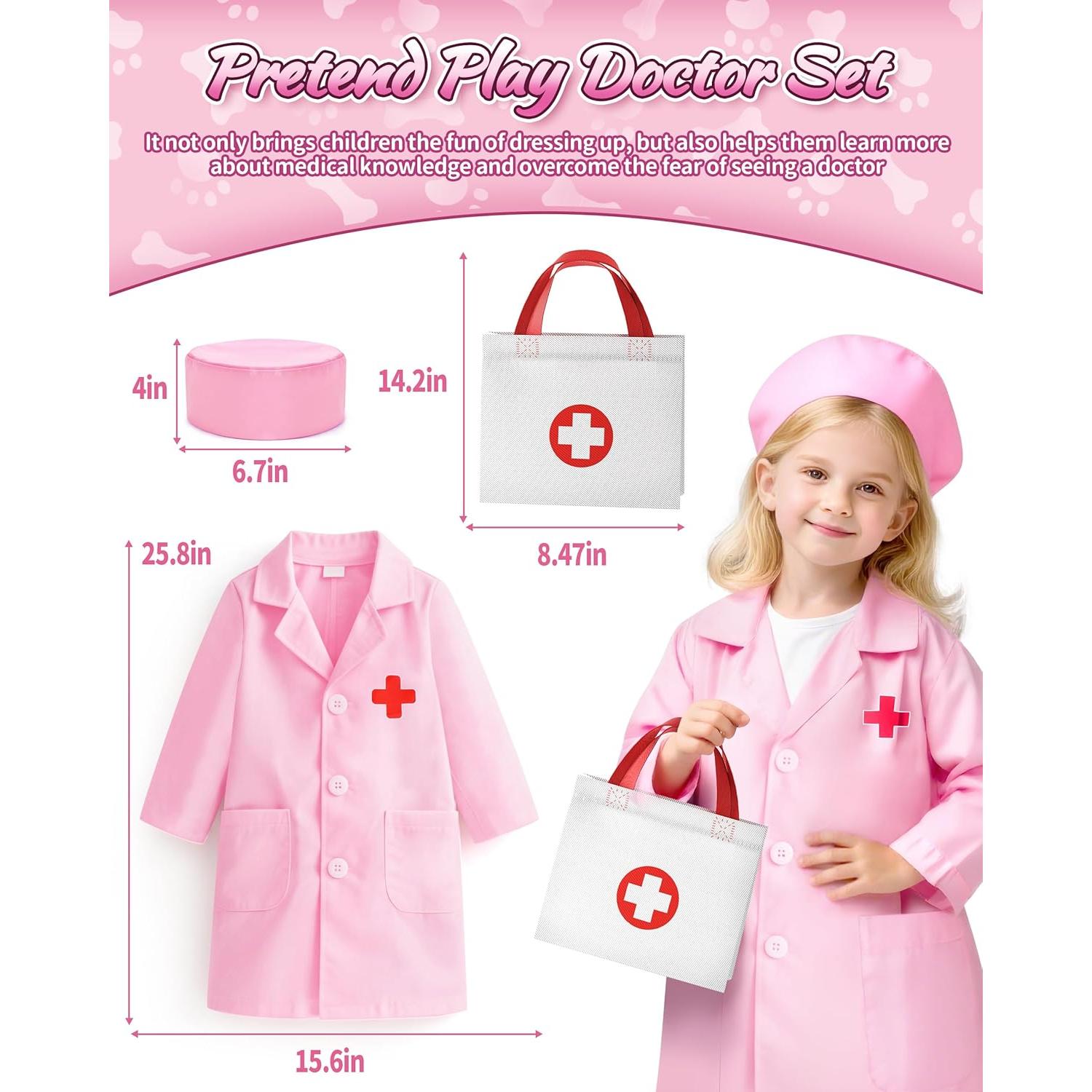 Kit de Veterinario para Niños 36 Piezas con Peluches