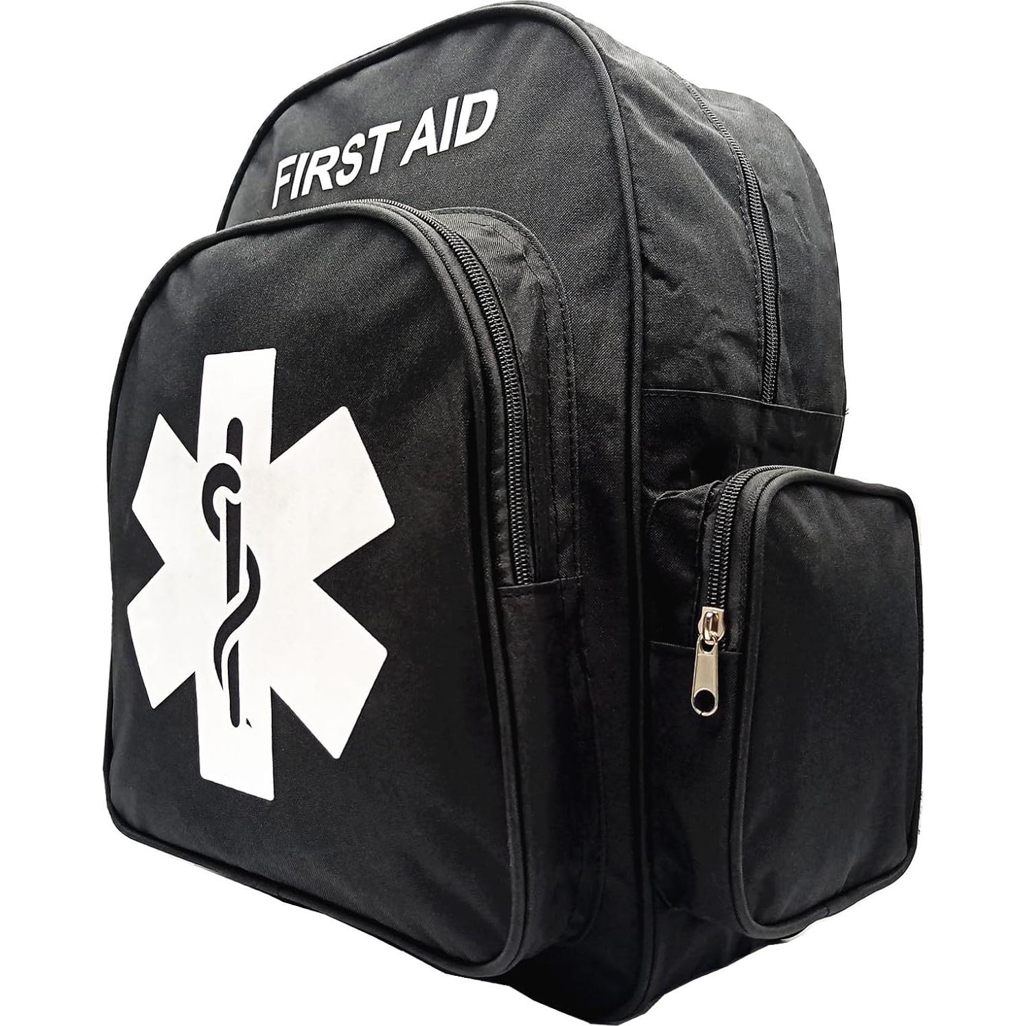 Mochila de Primeros Auxilios Vacía Roja 40x30x15 cm - Ideal Camping