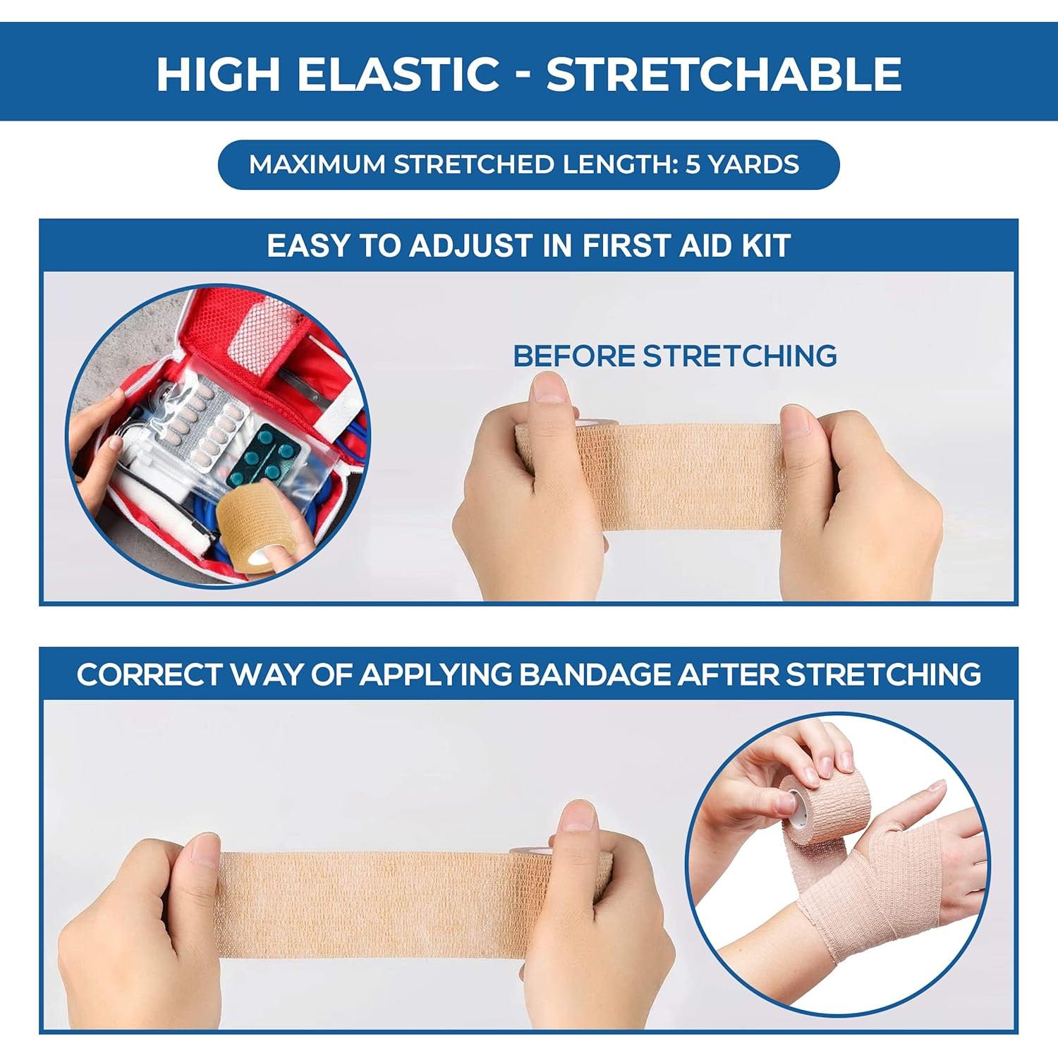 Venda Autoadhesiva Bandvet Wrap 5.08 cm Multicolor - 12 Pzas