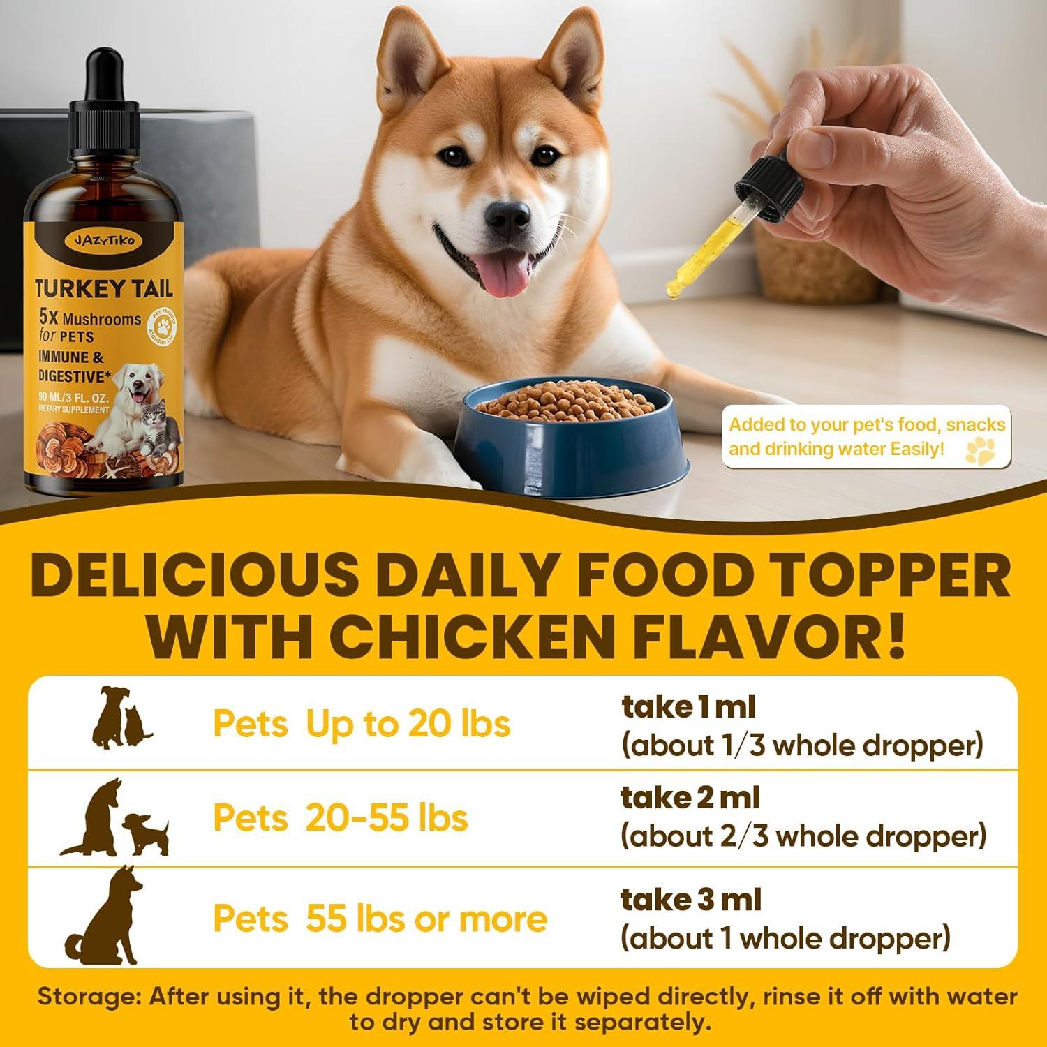 Hongo Cola de Pavo para Perros Jazytiko 90ml - Inmunidad y Digestión