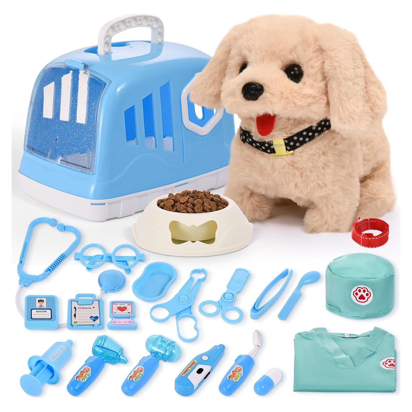 Kit de Cuidado de Mascotas Volmop para Niños 24 Piezas