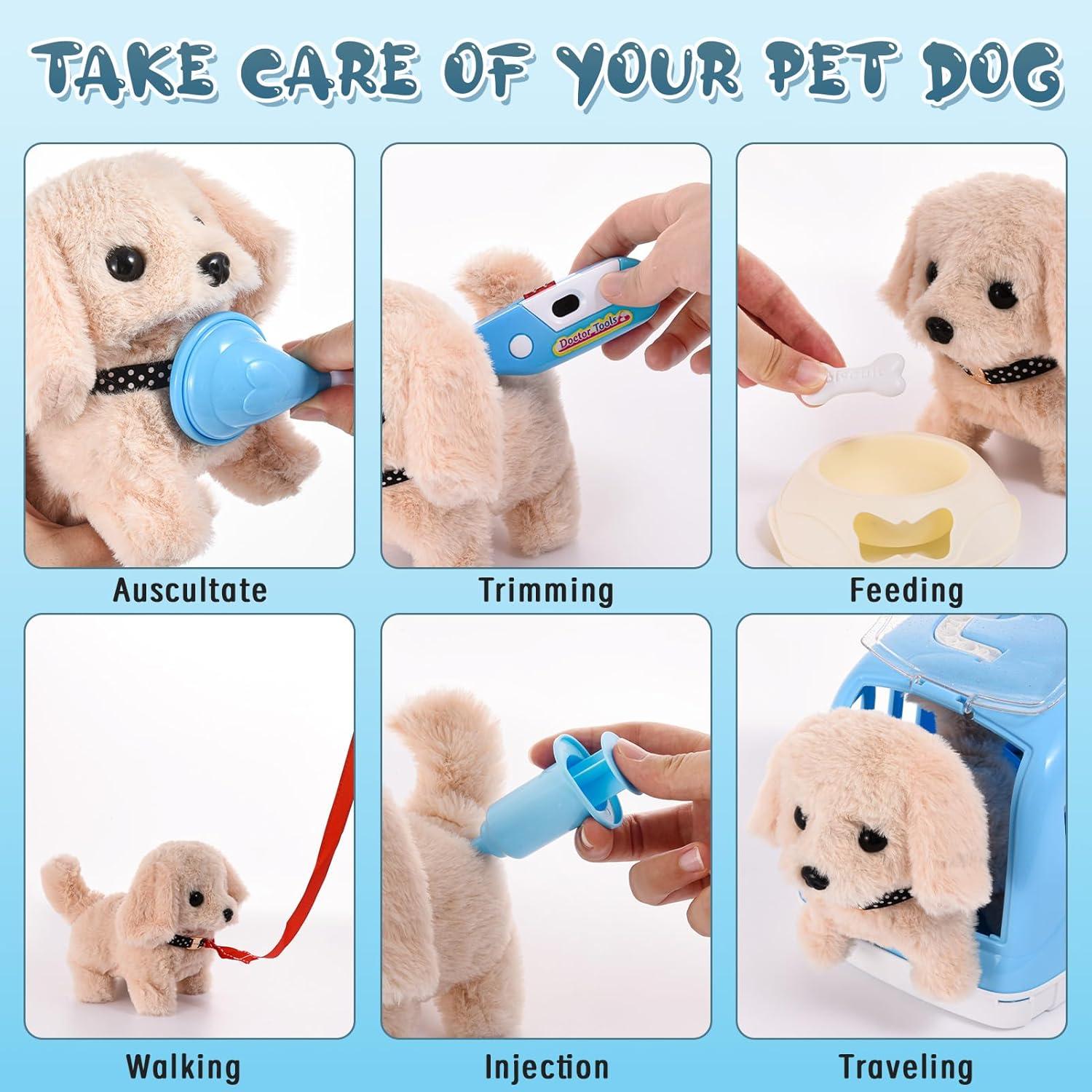 Kit de Cuidado de Mascotas Volmop para Niños 24 Piezas