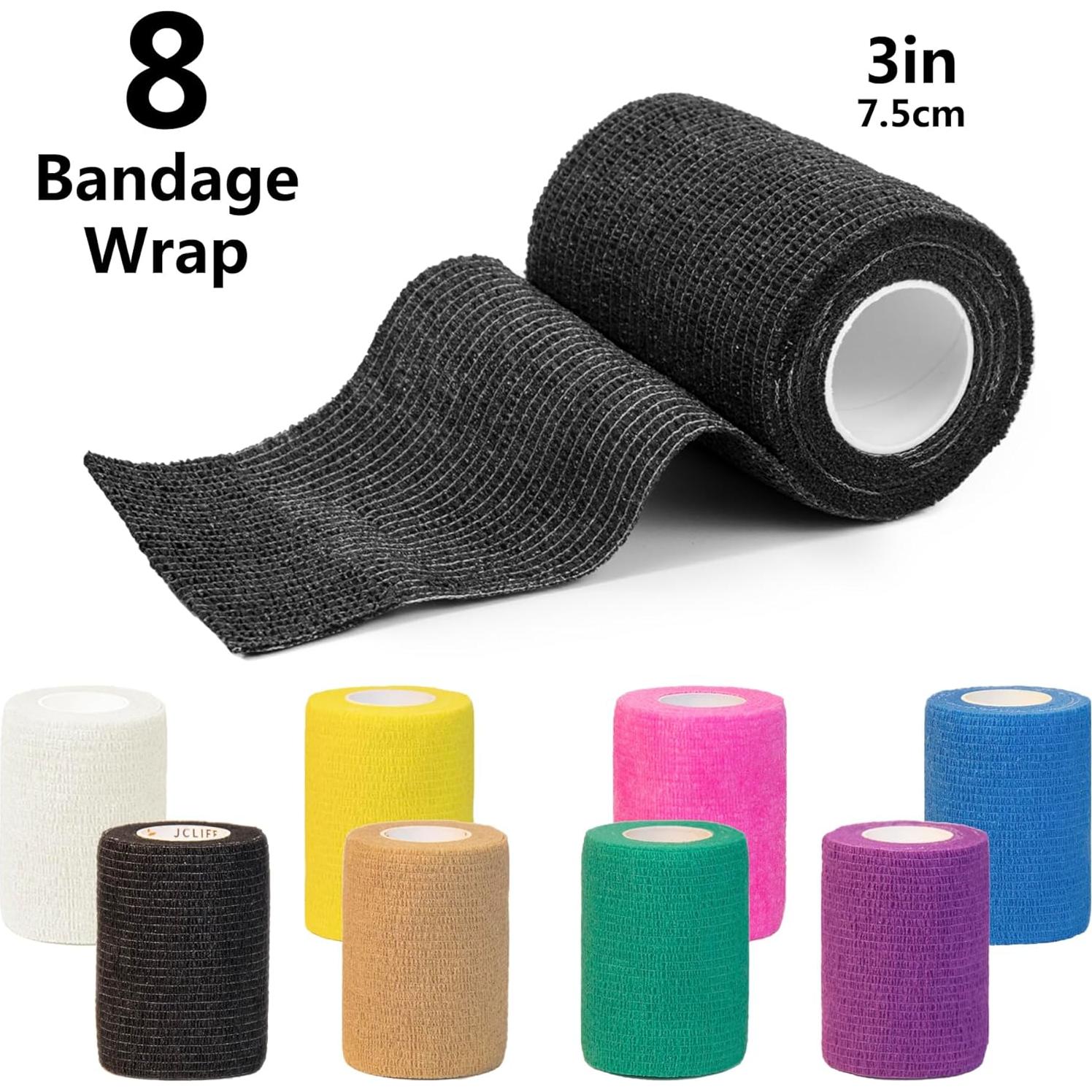 Venda Autoadhesiva Cohesiva JCLIFE 7.5 cm x 450 cm - 8 Rollos