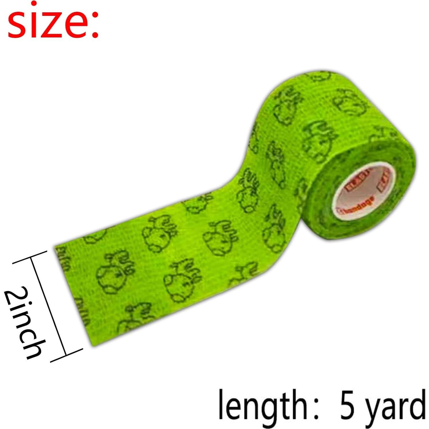 Venda Autoadhesiva para Mascotas Luck Duck 5 cm x 4.5 m - 12 Rollos