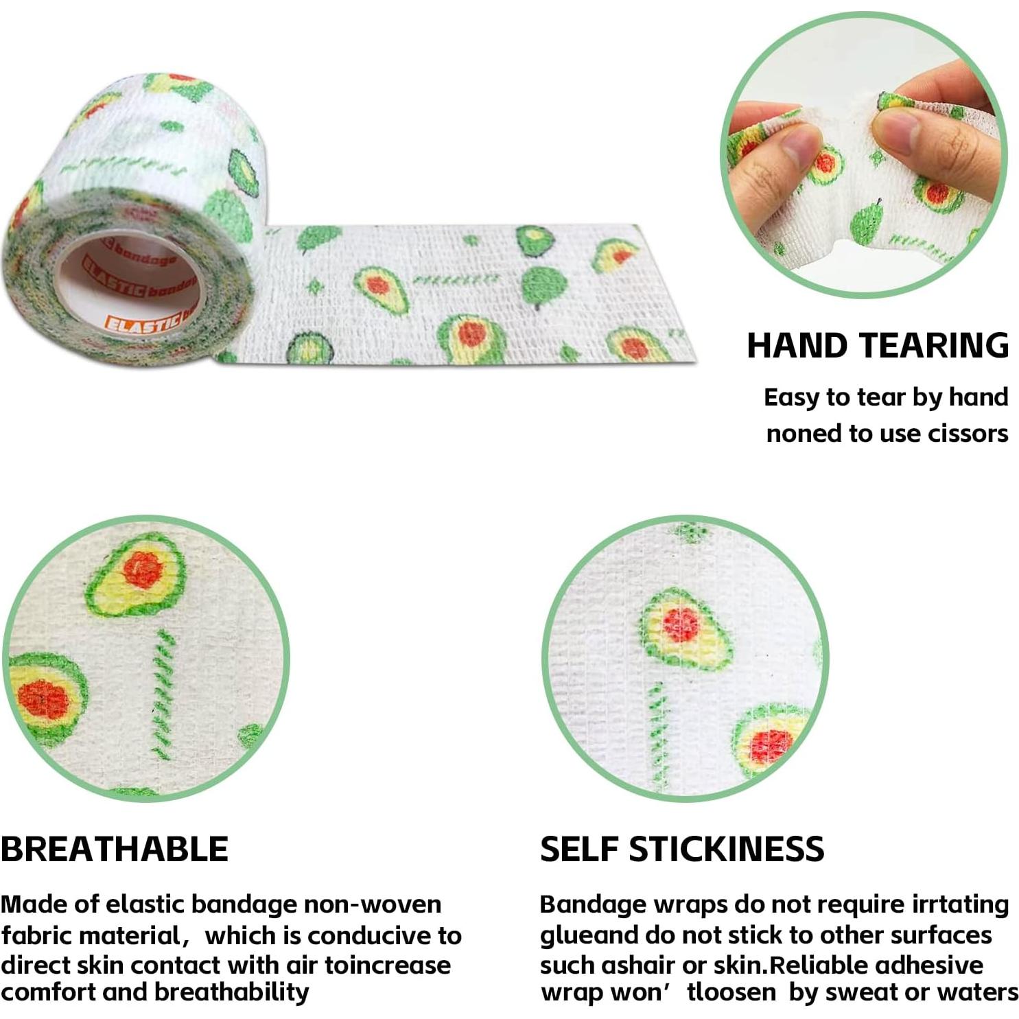 Venda Autoadhesiva para Mascotas Luck Duck 5 cm x 4.5 m - 12 Rollos