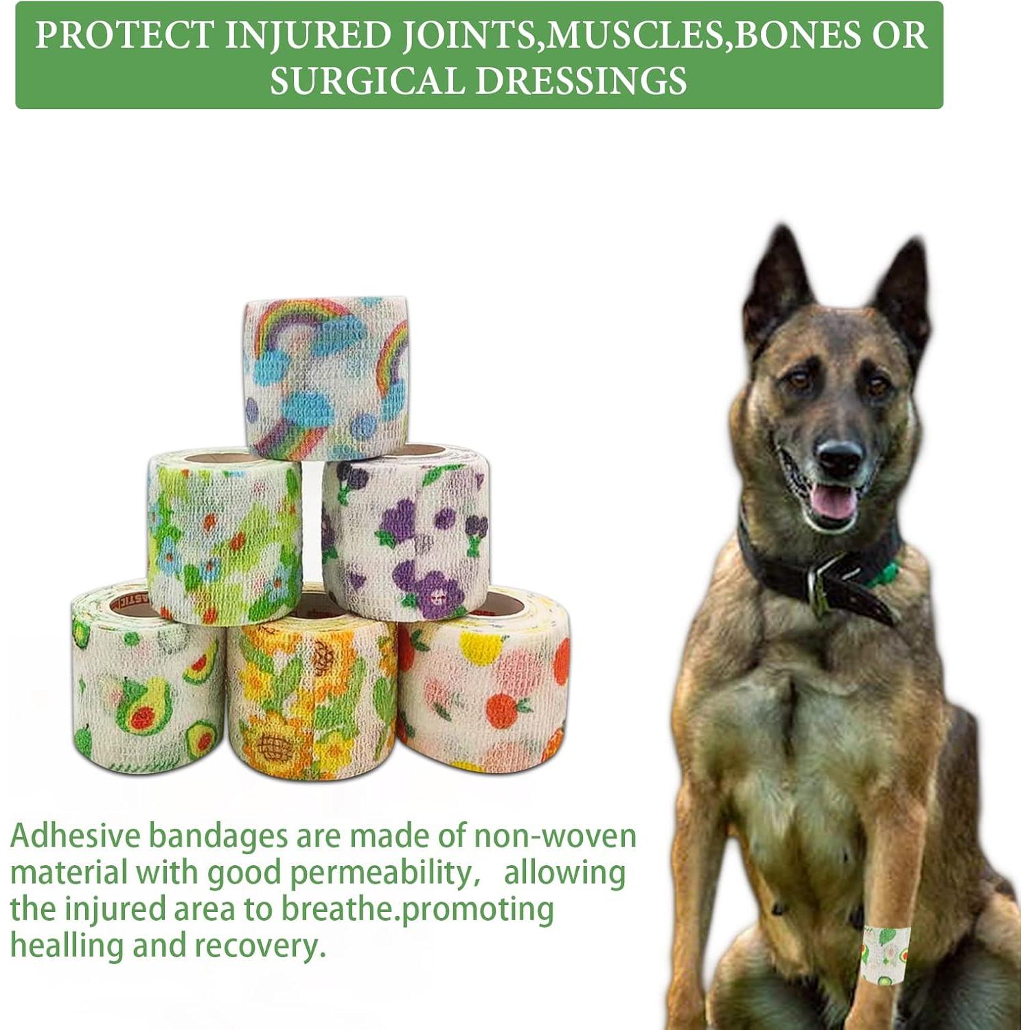 Venda Autoadhesiva para Mascotas Luck Duck 5 cm x 4.5 m - 12 Rollos