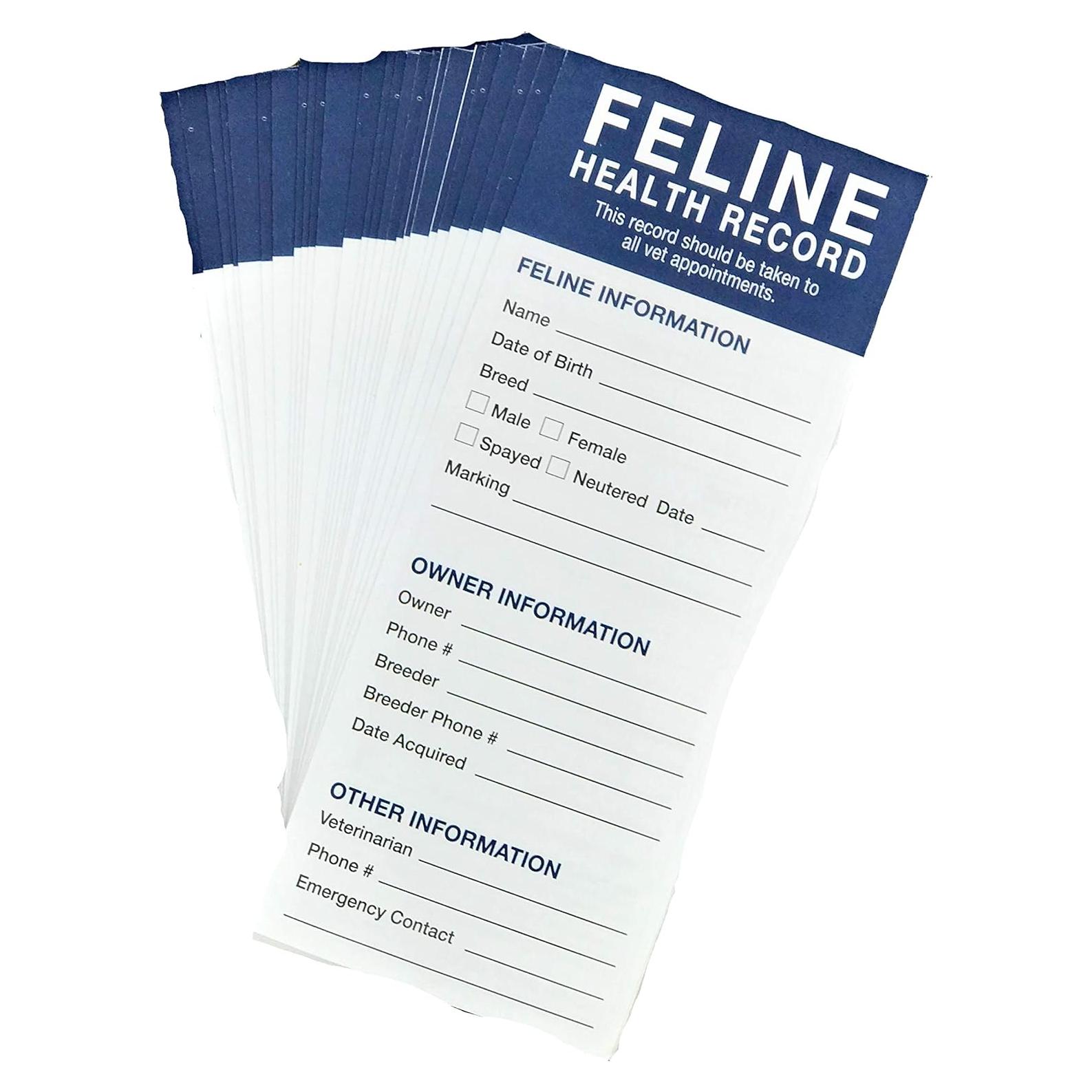 Registros de Salud para Gatos Revival Animal Health 25 unidades