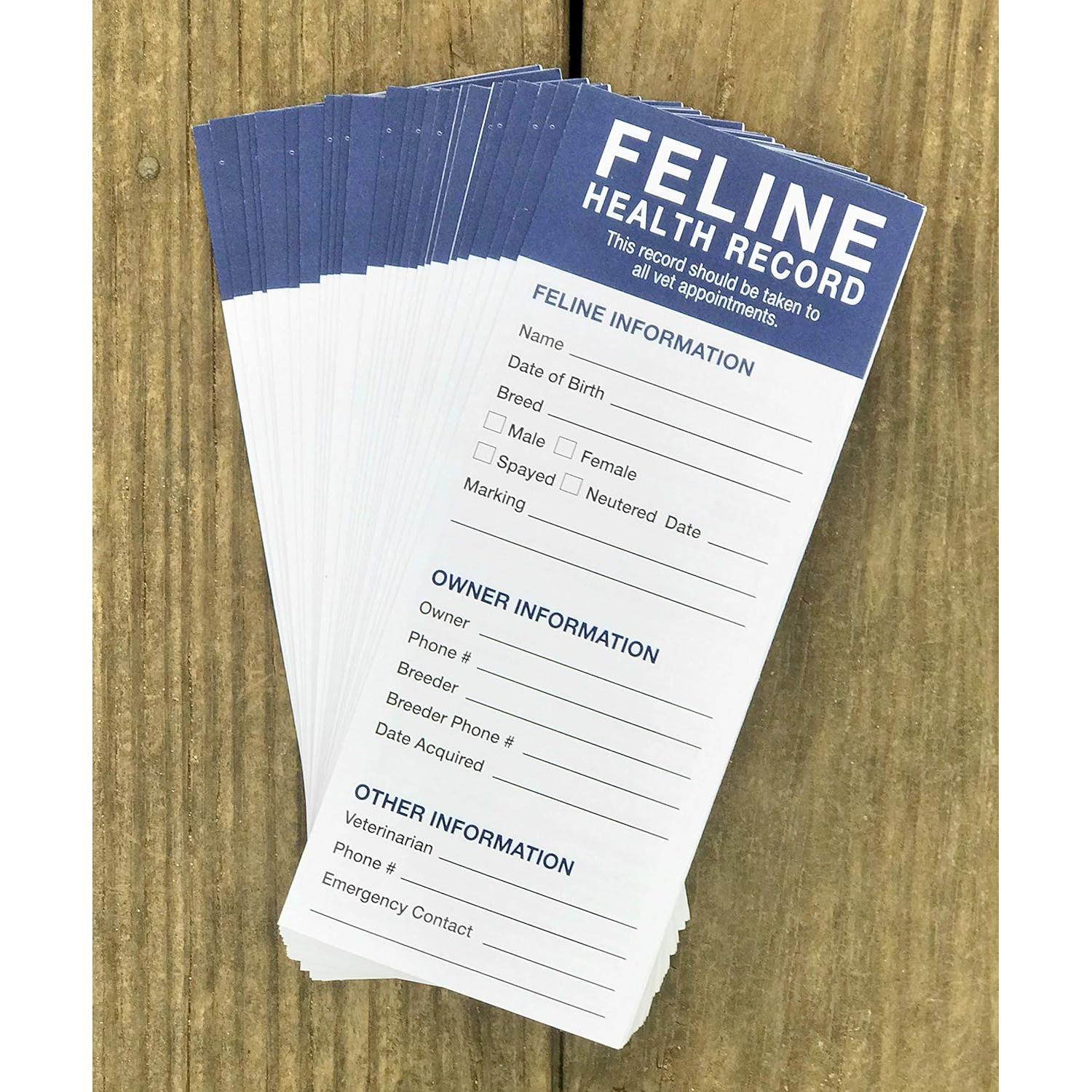 Registros de Salud para Gatos Revival Animal Health 25 unidades