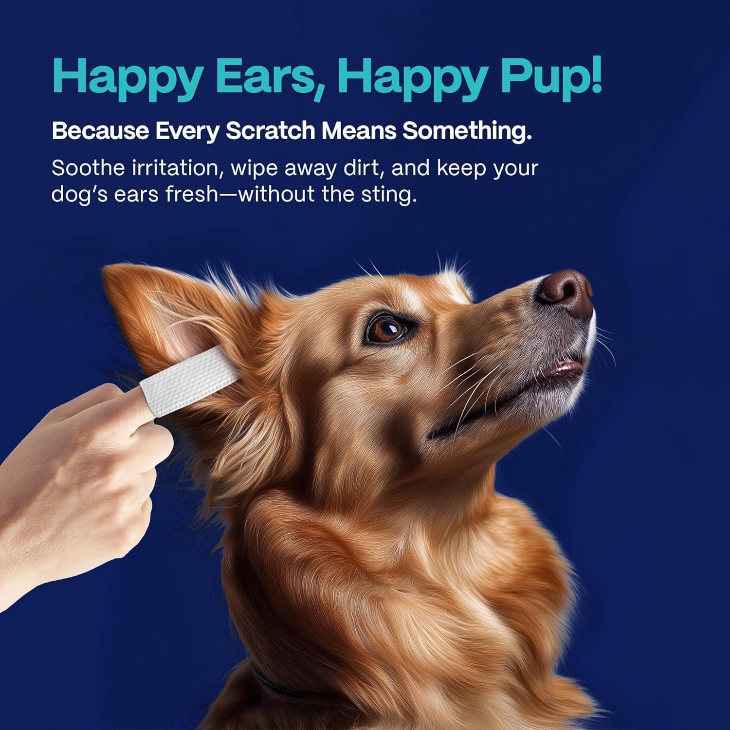 Toallitas Limpiadoras de Oídos DOCO para Perros y Gatos - 50 Unidades