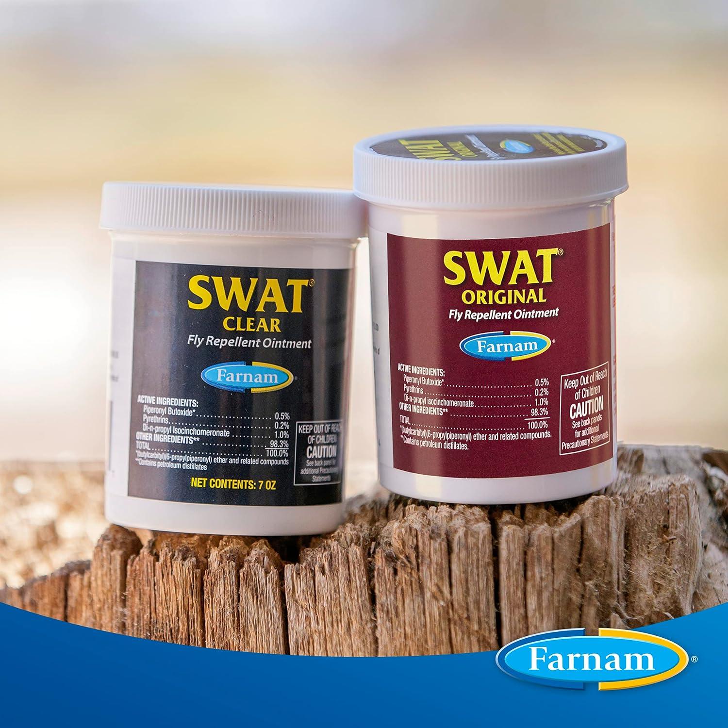 Ungüento Repelente de Moscas SWAT Farnam 198 g para Caballos y Perros