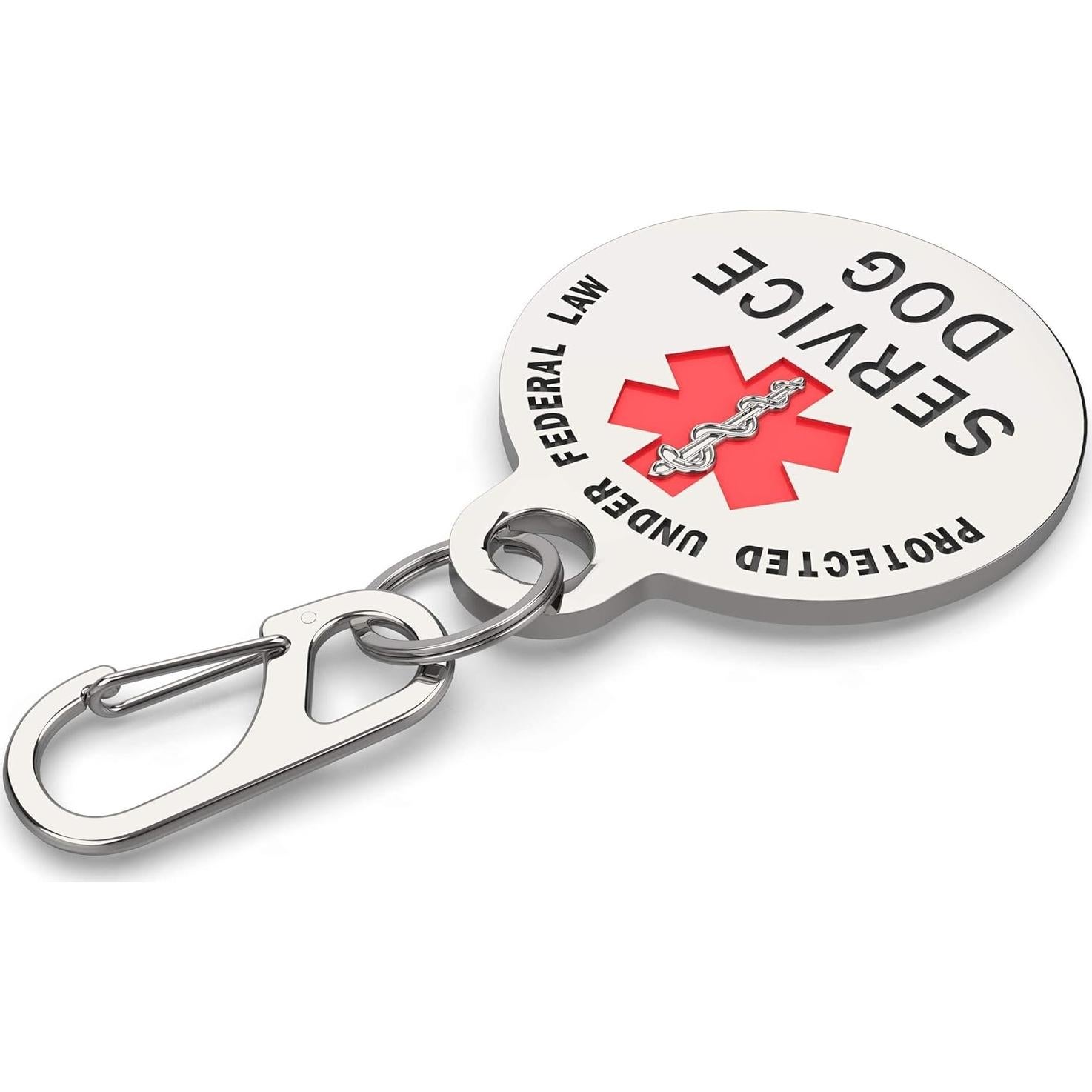 Placa de Identificación de Perro de Servicio K9King 3.18 cm