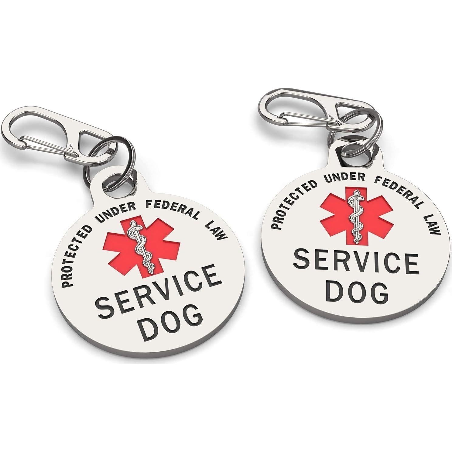 Placa de Identificación de Perro de Servicio K9King 3.18 cm