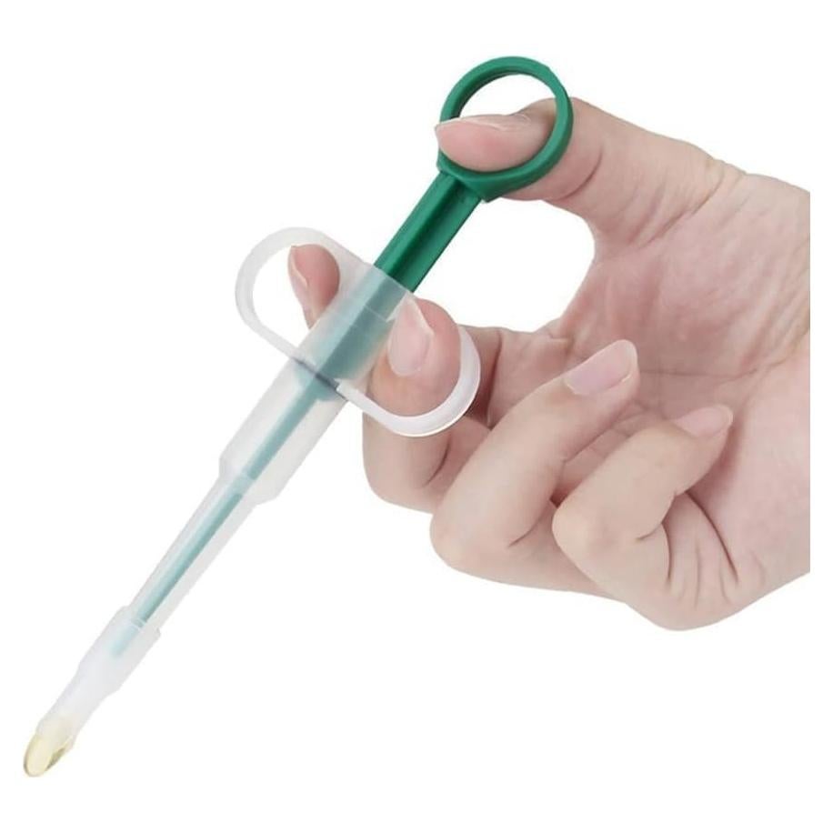 Dispensador de Medicina Verde WLngtv para Mascotas 16.89cm