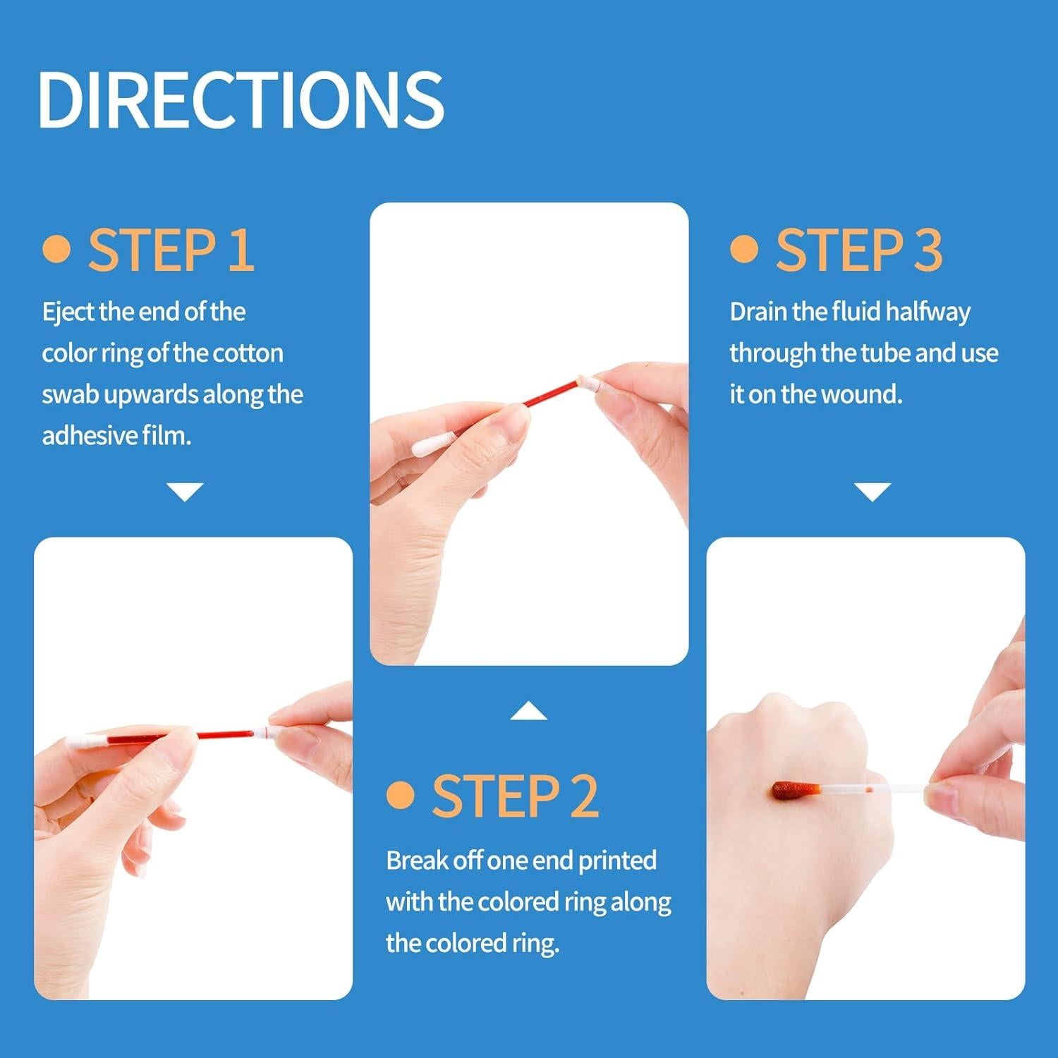 Hisopos de Yodo Svaha 50 Unidades para Cuidado de Heridas