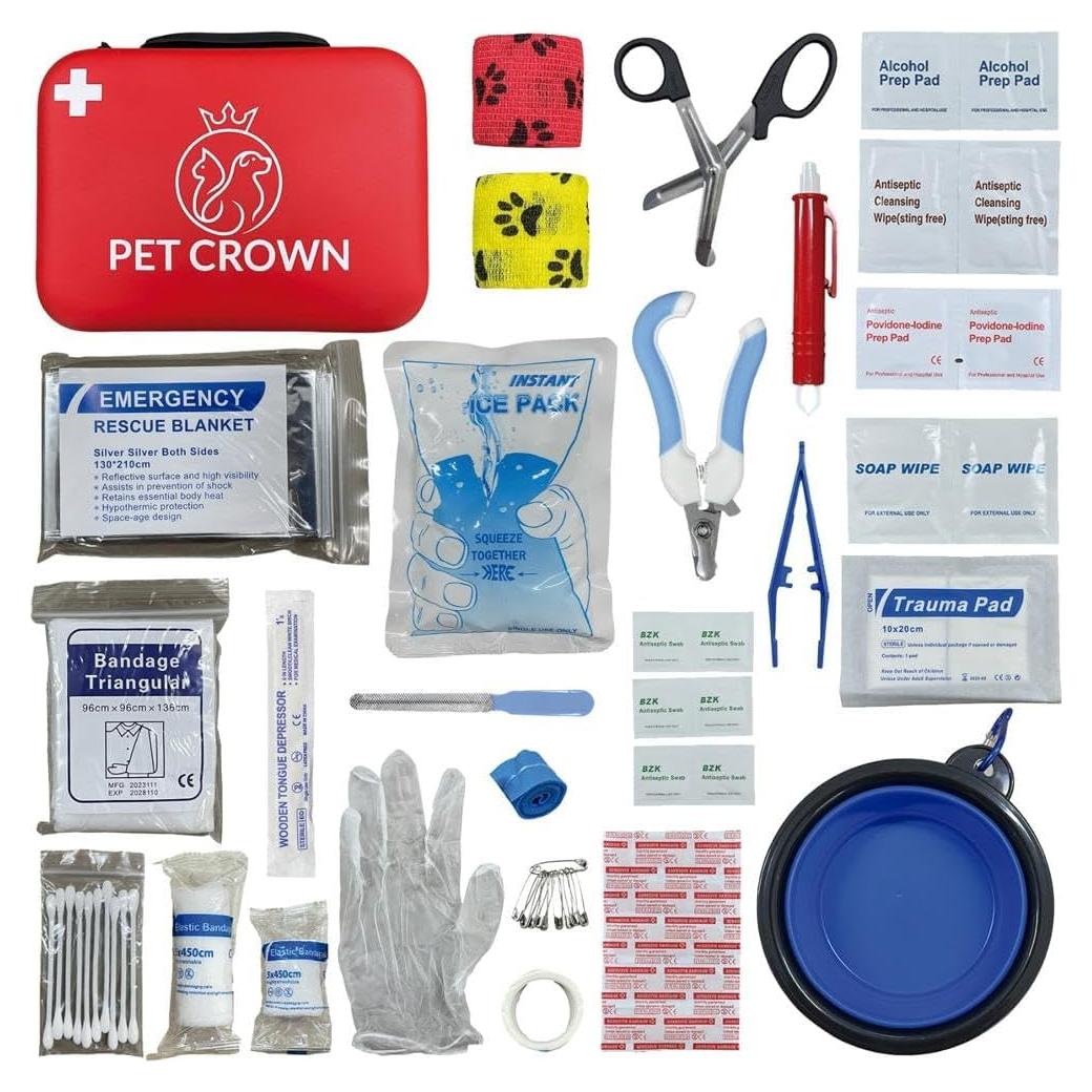Kit de Primeros Auxilios para Mascotas PetCrown - 30.1x20.8cm