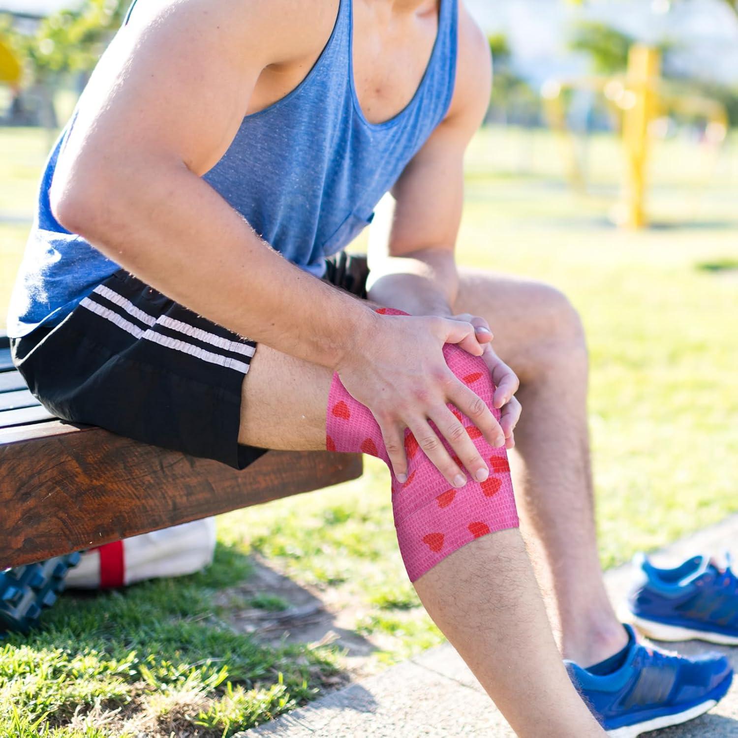 12 Rollos Vendaje Cohesivo Rosa Kreyfer 5.08 cm x 4.57 m