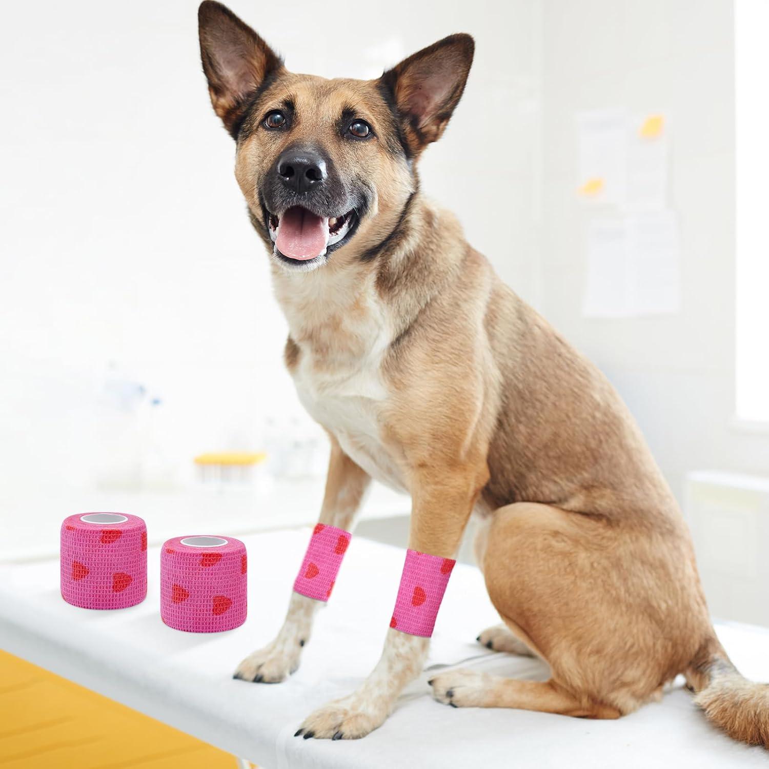 12 Rollos Vendaje Cohesivo Rosa Kreyfer 5.08 cm x 4.57 m