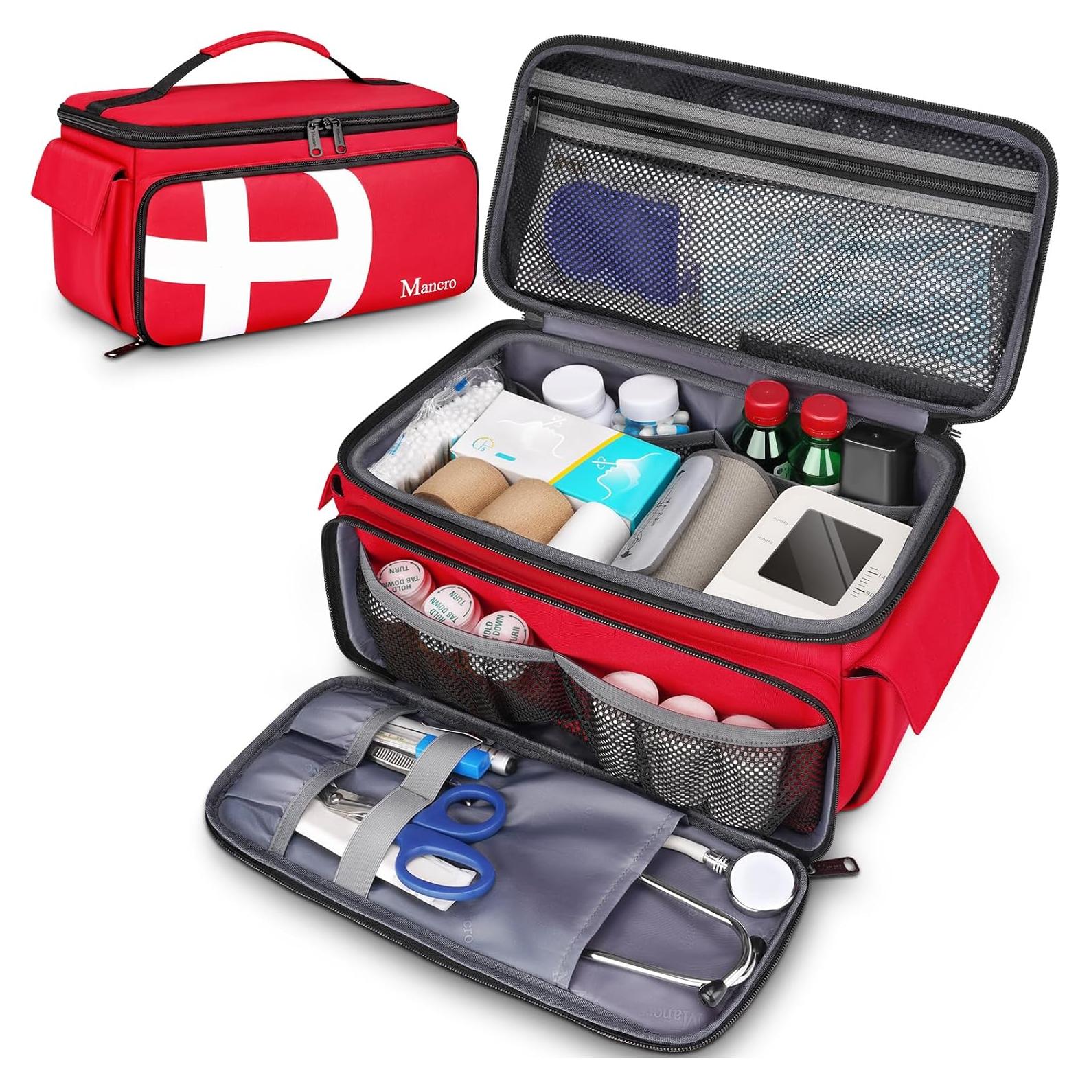 Bolsa de Primeros Auxilios Vacía Mancro 36.8x19.1cm con 12 Bolsillos