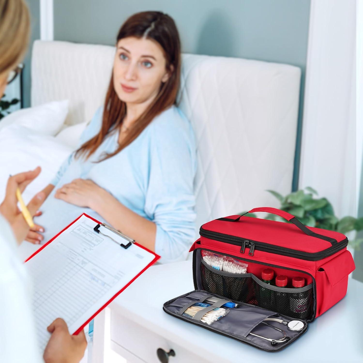 Bolsa de Primeros Auxilios Vacía Mancro 36.8x19.1cm con 12 Bolsillos