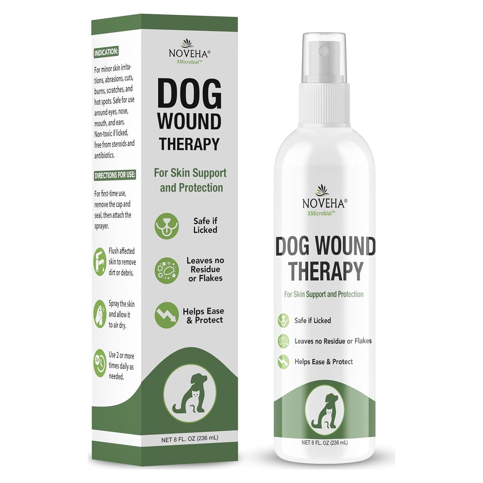 Spray Terapéutico para Heridas de Perros NOVEHA 226.8 ml