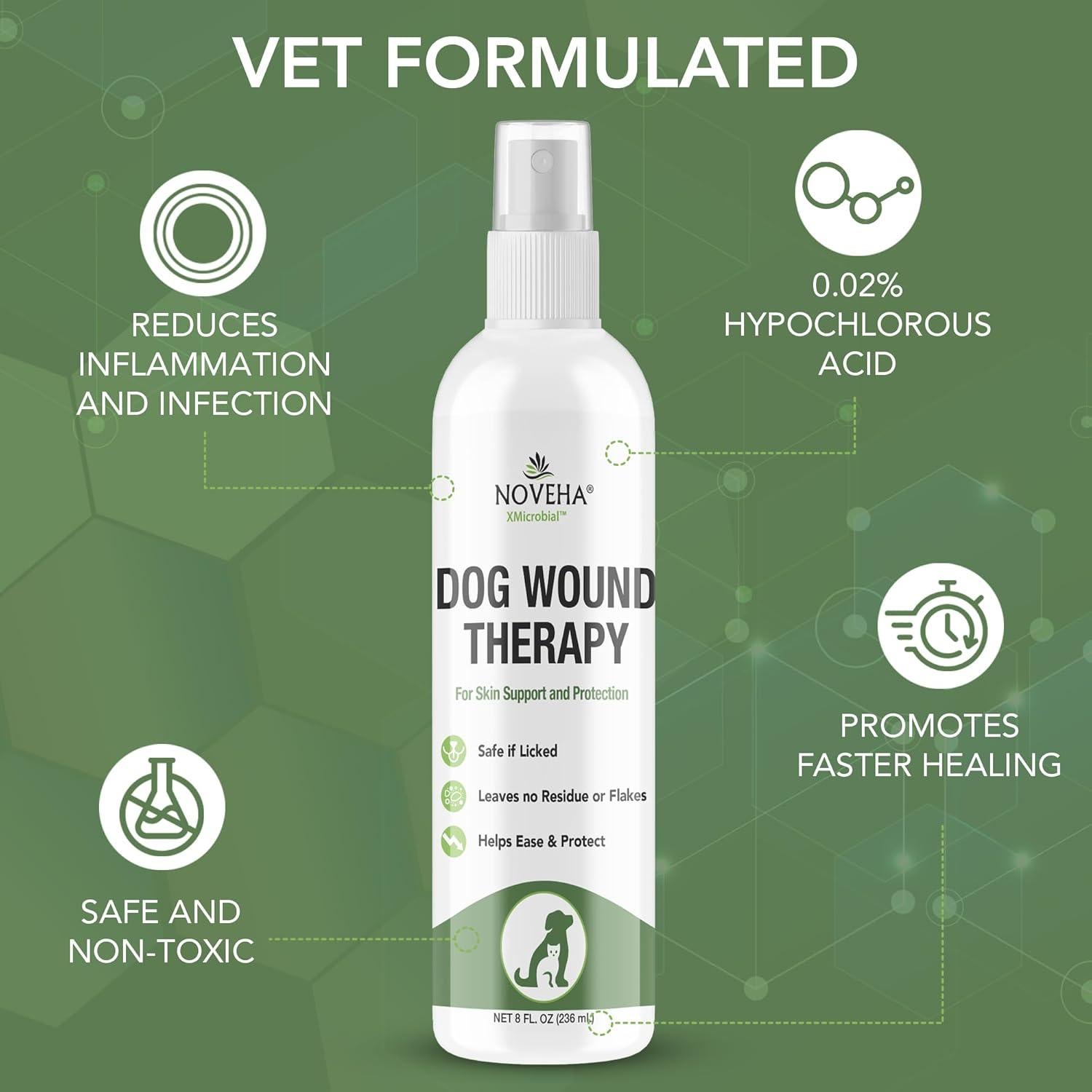 Spray Terapéutico para Heridas de Perros NOVEHA 226.8 ml