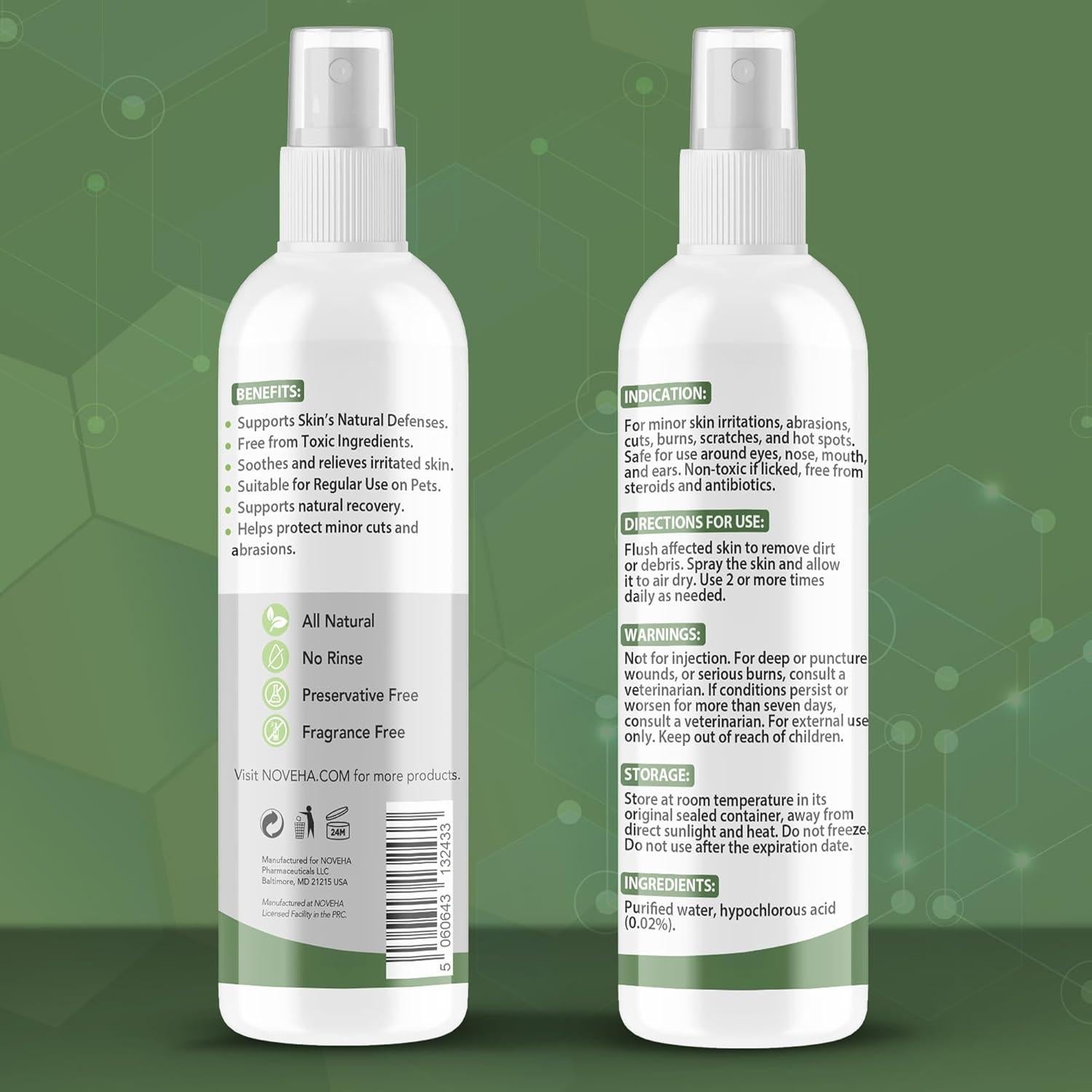 Spray Terapéutico para Heridas de Perros NOVEHA 226.8 ml