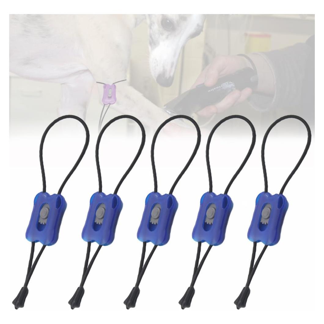 Tourniquete para Mascotas MESINURS - Liberación Rápida Azul, 5 pcs