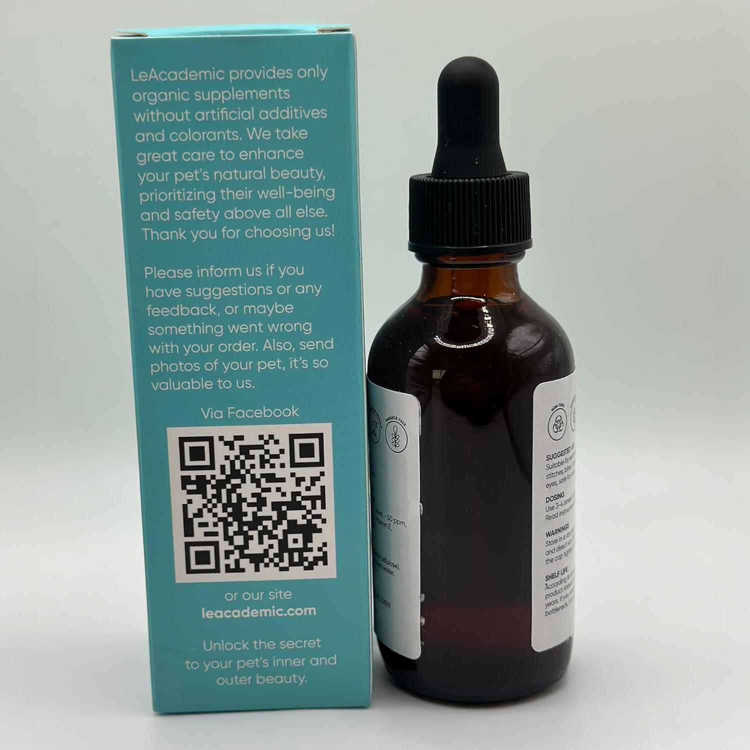 Gotas para Heridas de Perros LeAcademic 60 ml - Con Plata y Clorhexidina