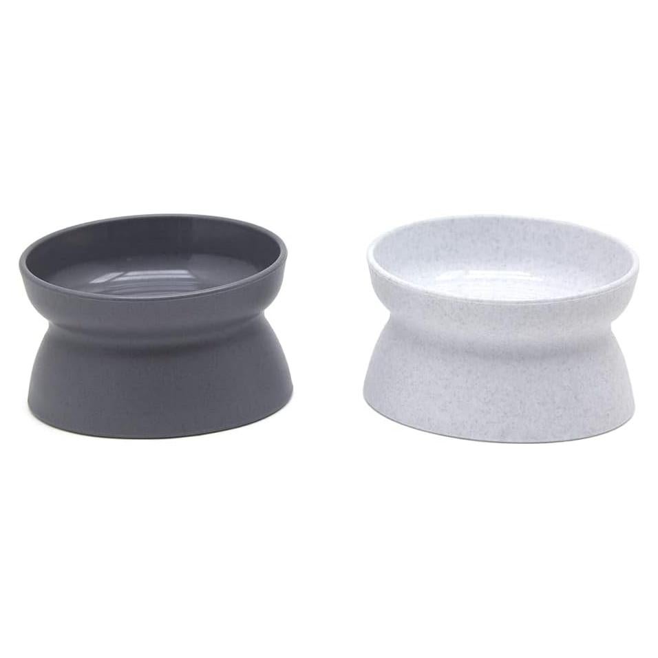 Tazones Elevados para Gatos Kitty City - Paquete de 2 Modernos