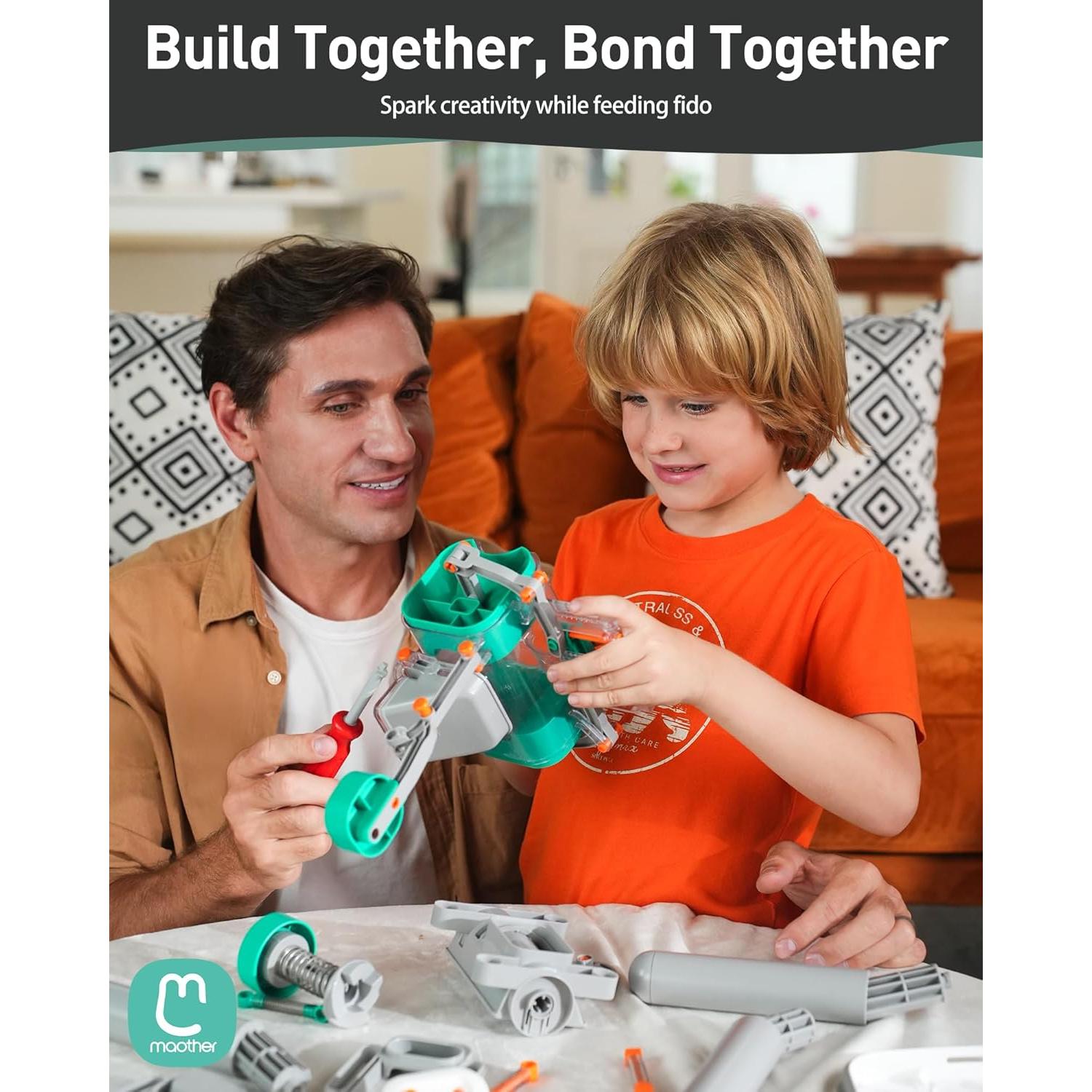 Dispensador de Comida para Mascotas Maother F3 - 8L DIY Interactivo