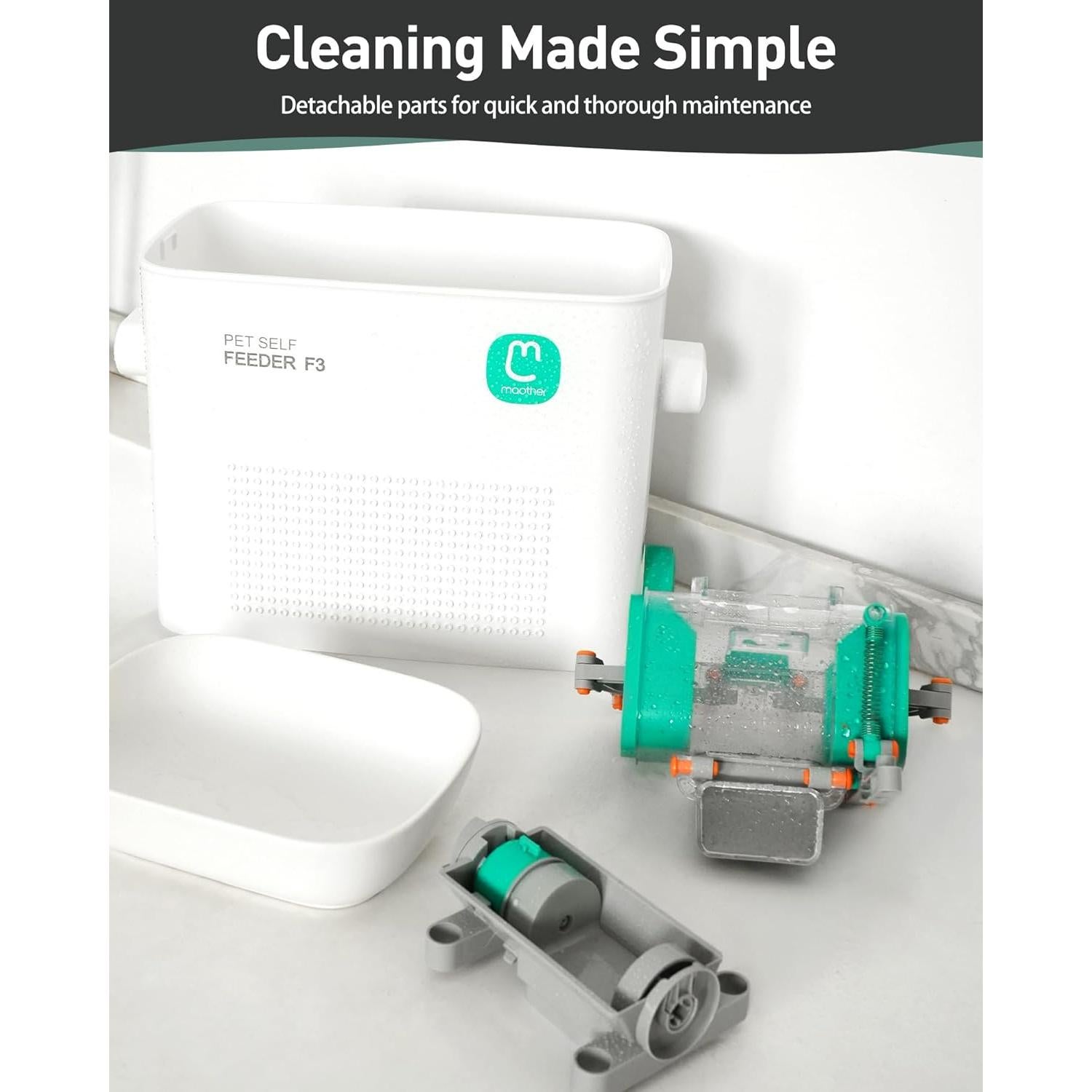 Dispensador de Comida para Mascotas Maother F3 - 8L DIY Interactivo
