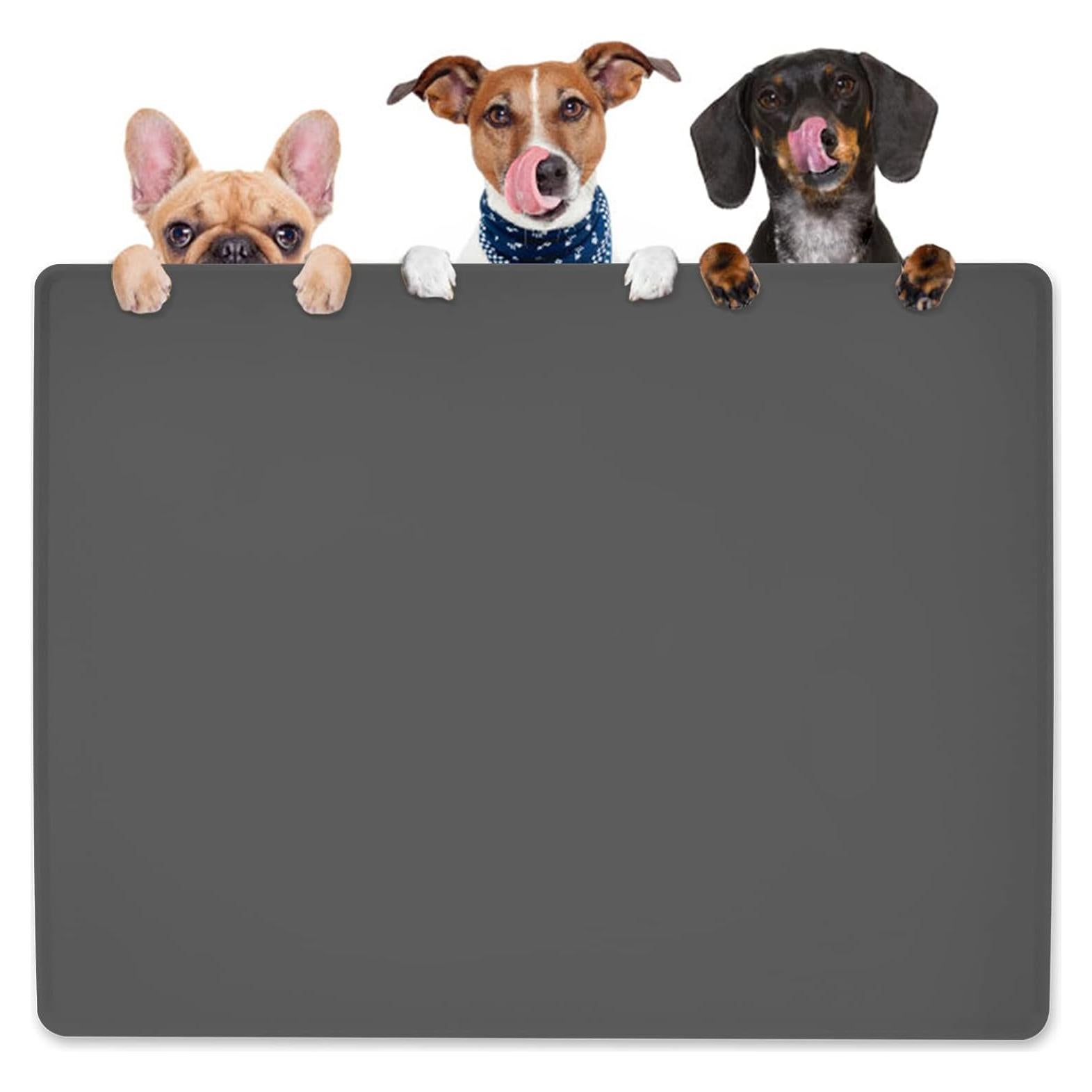 Alfombrilla de Silicona KVK 100x75 cm para Comida y Agua de Mascotas