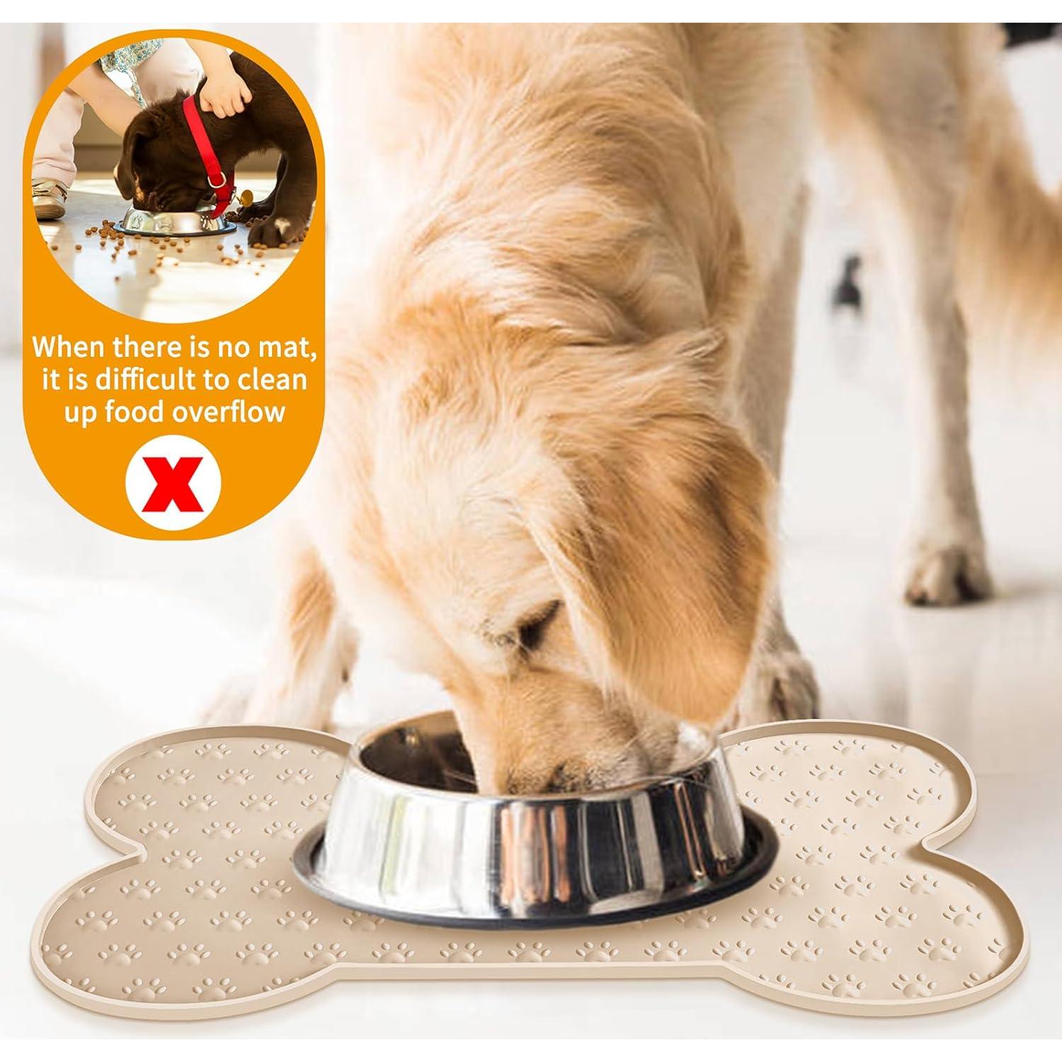 Alfombrilla de Silicona Antideslizante PWTAA 49.3x24.9cm para Mascotas