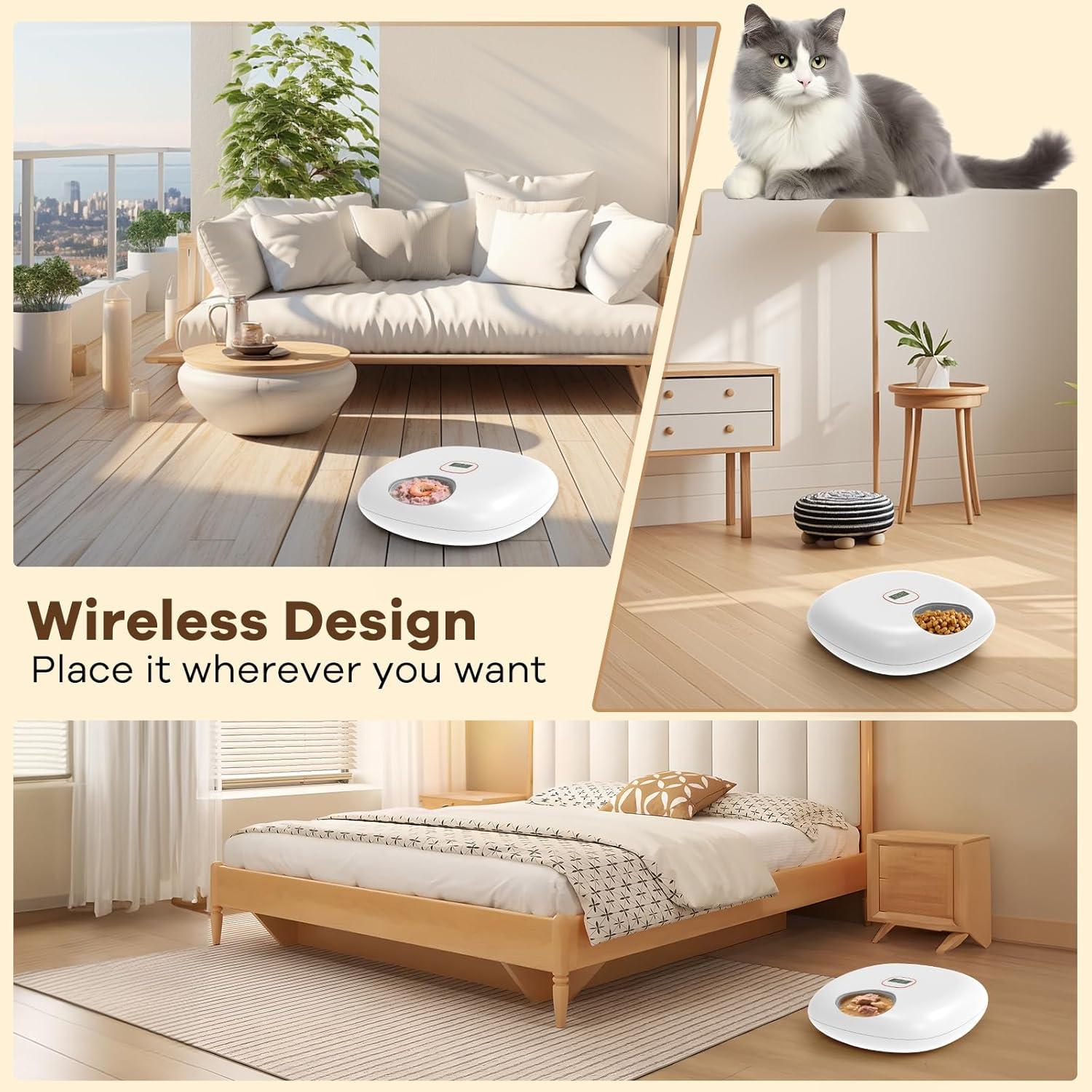 Dispensador Automático de Comida para Gatos Sharper Image 2kg